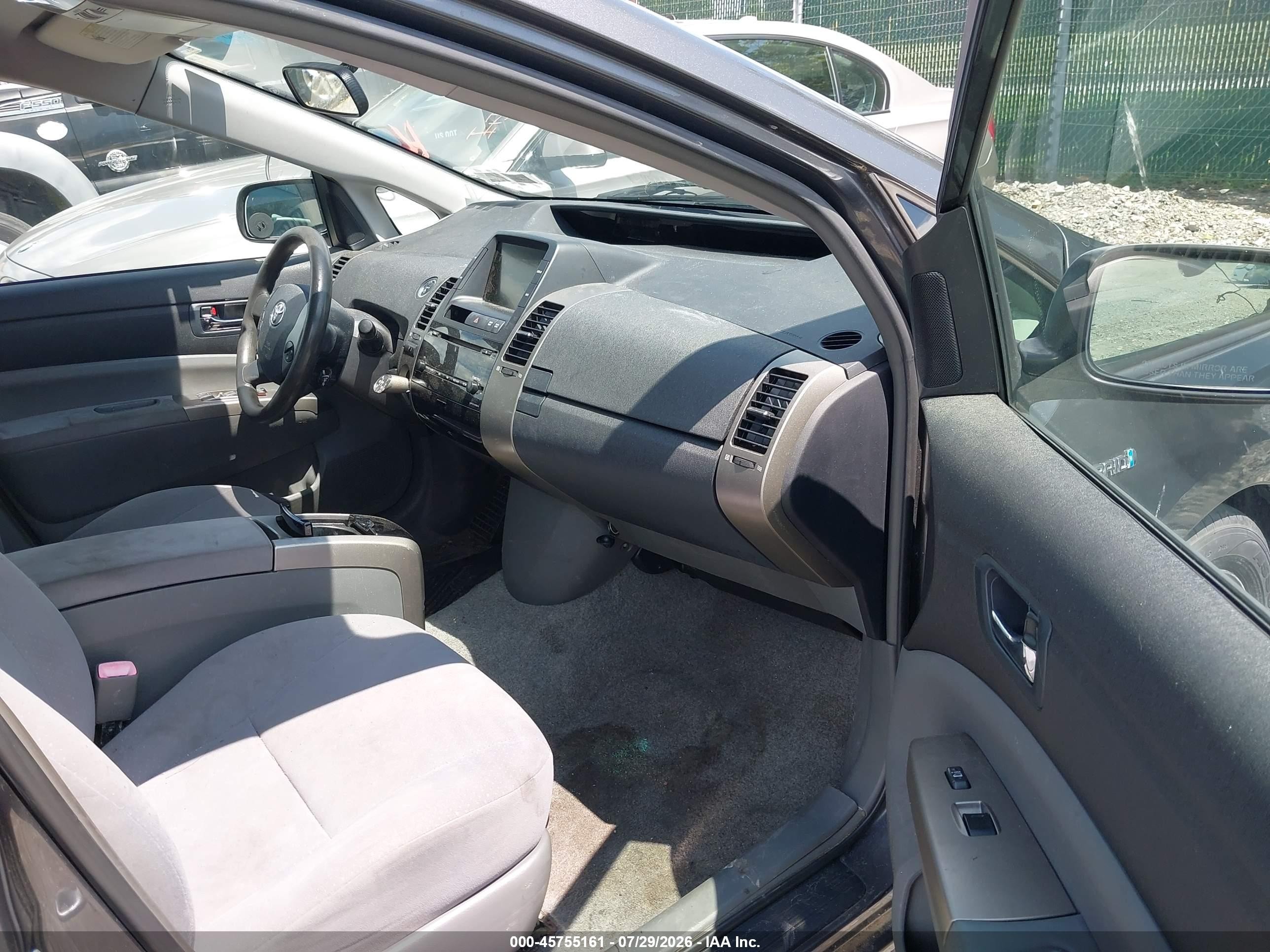 2009 Toyota Prius Touring Gray vin: JTDKB20U093491182