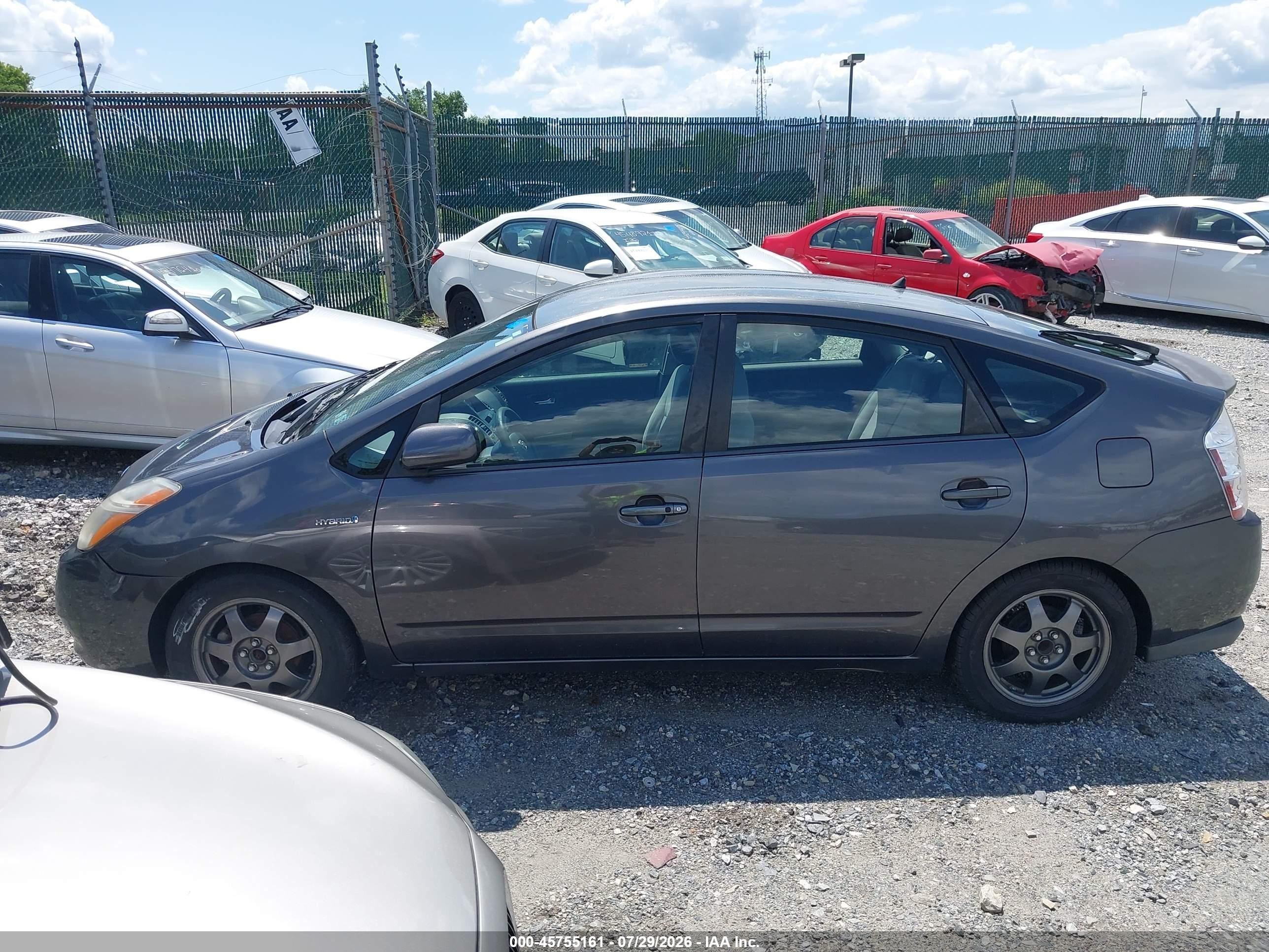 2009 Toyota Prius Touring Gray vin: JTDKB20U093491182