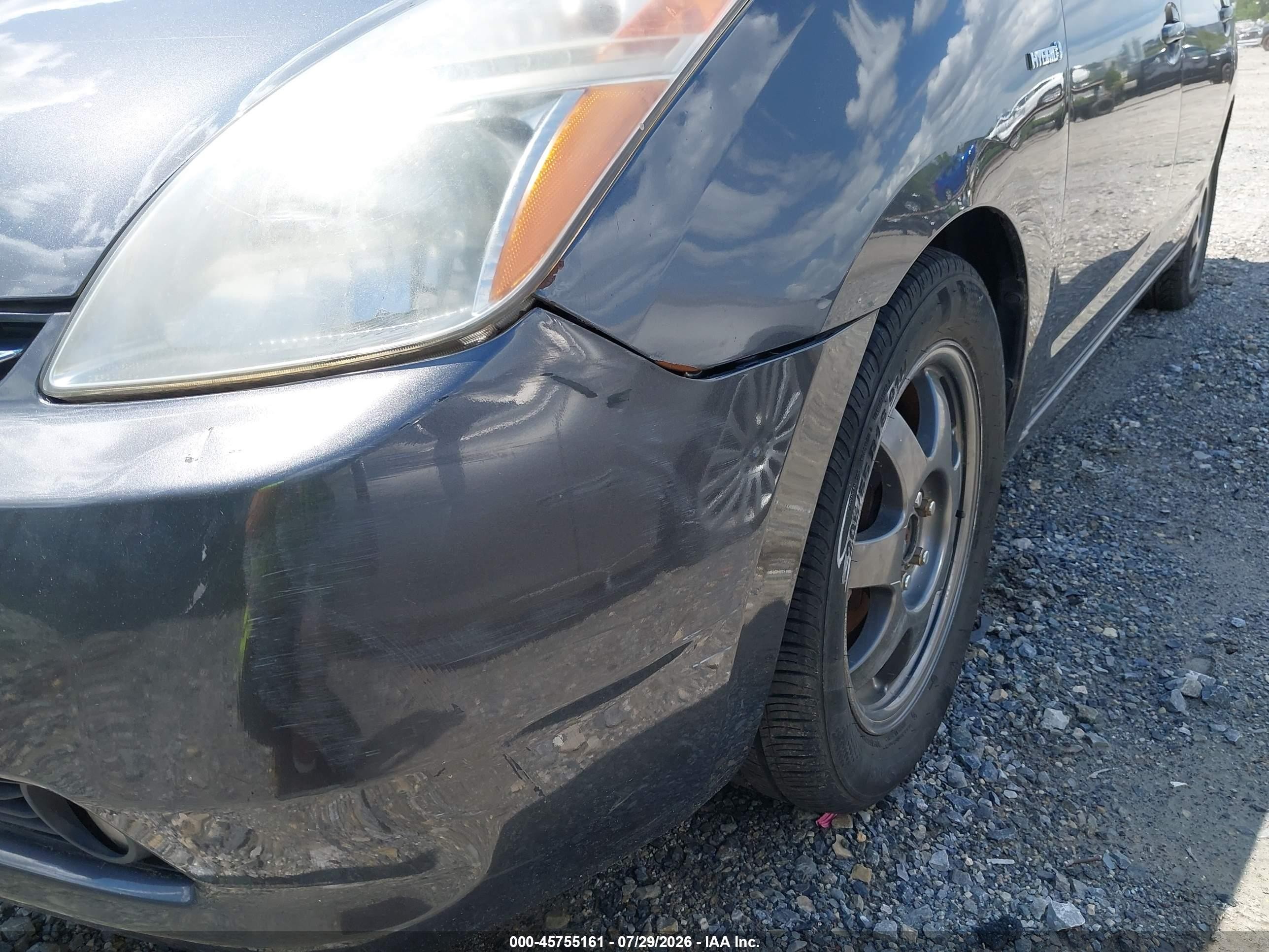 2009 Toyota Prius Touring Gray vin: JTDKB20U093491182