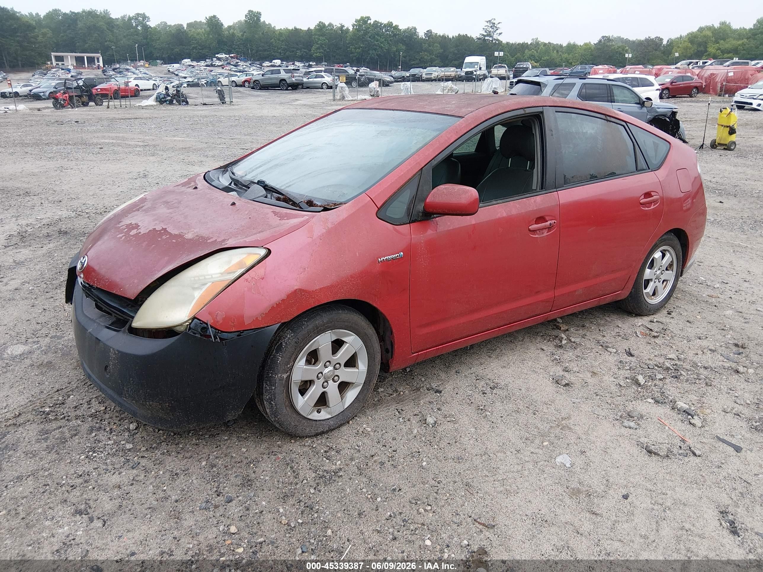 2009 Toyota Prius Красный vin: JTDKB20U093498083