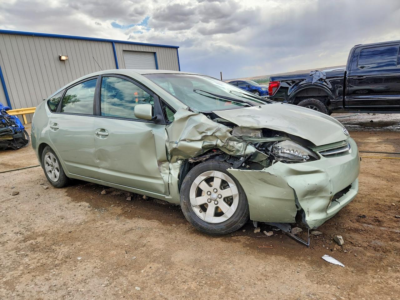 2009 Toyota Prius Base Зеленый vin: JTDKB20U093501077