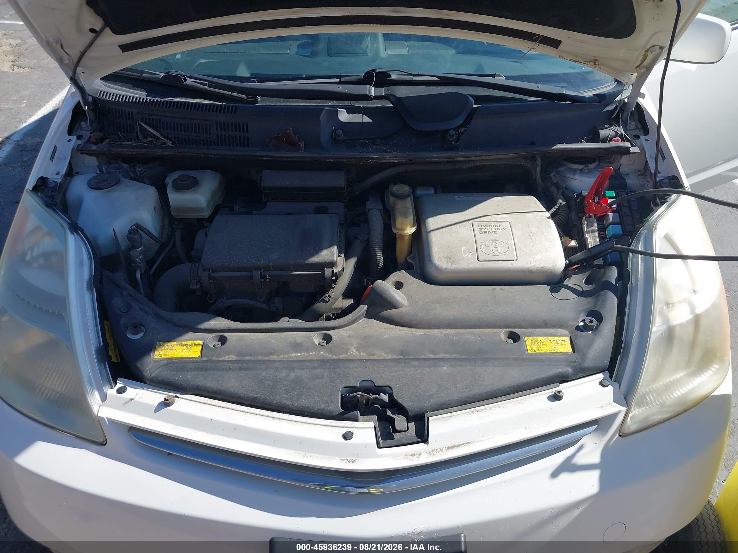 2009 Toyota Prius   White vin: JTDKB20U093503587