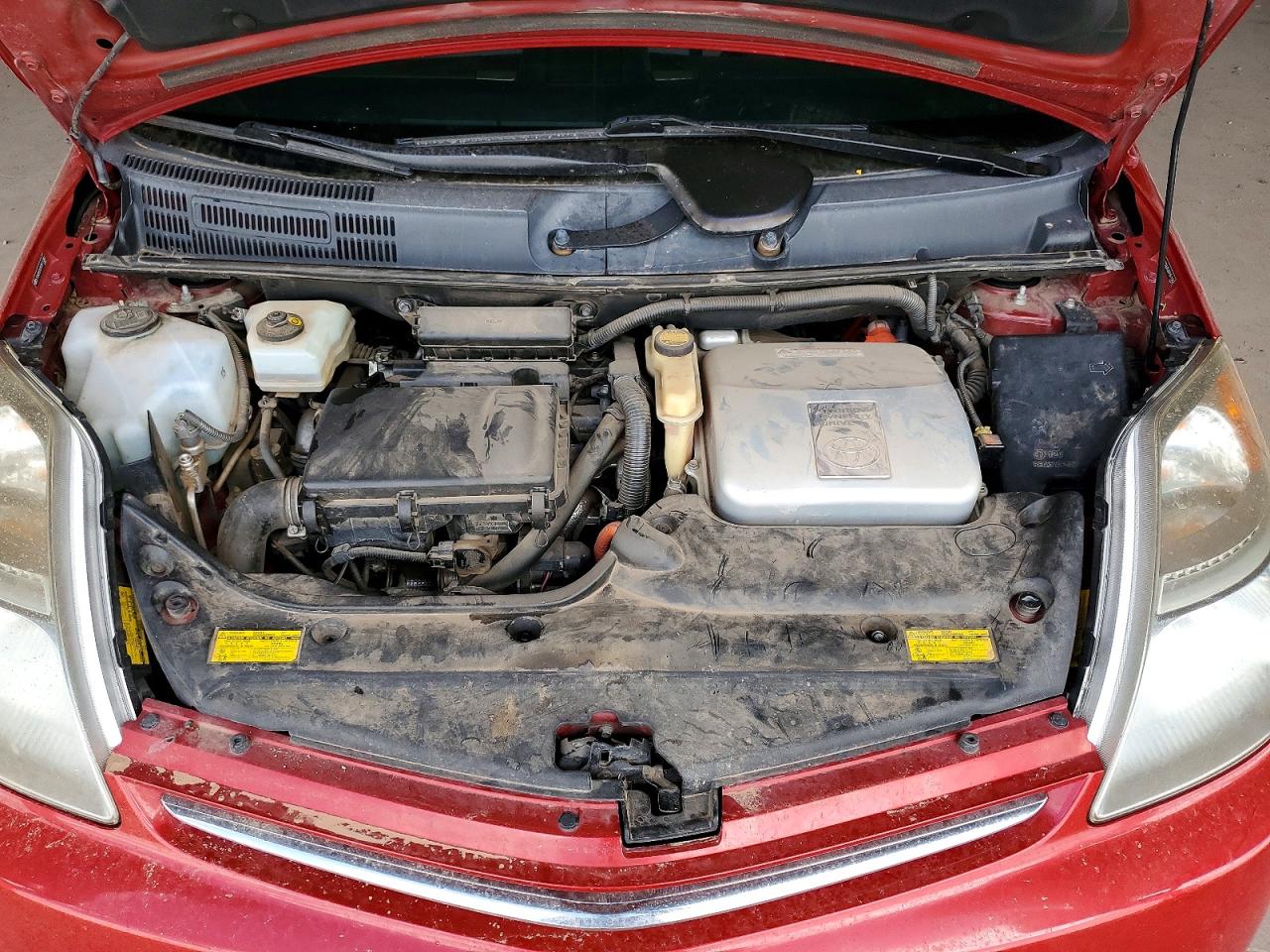 2009 Toyota Prius Base Красный vin: JTDKB20U093511382