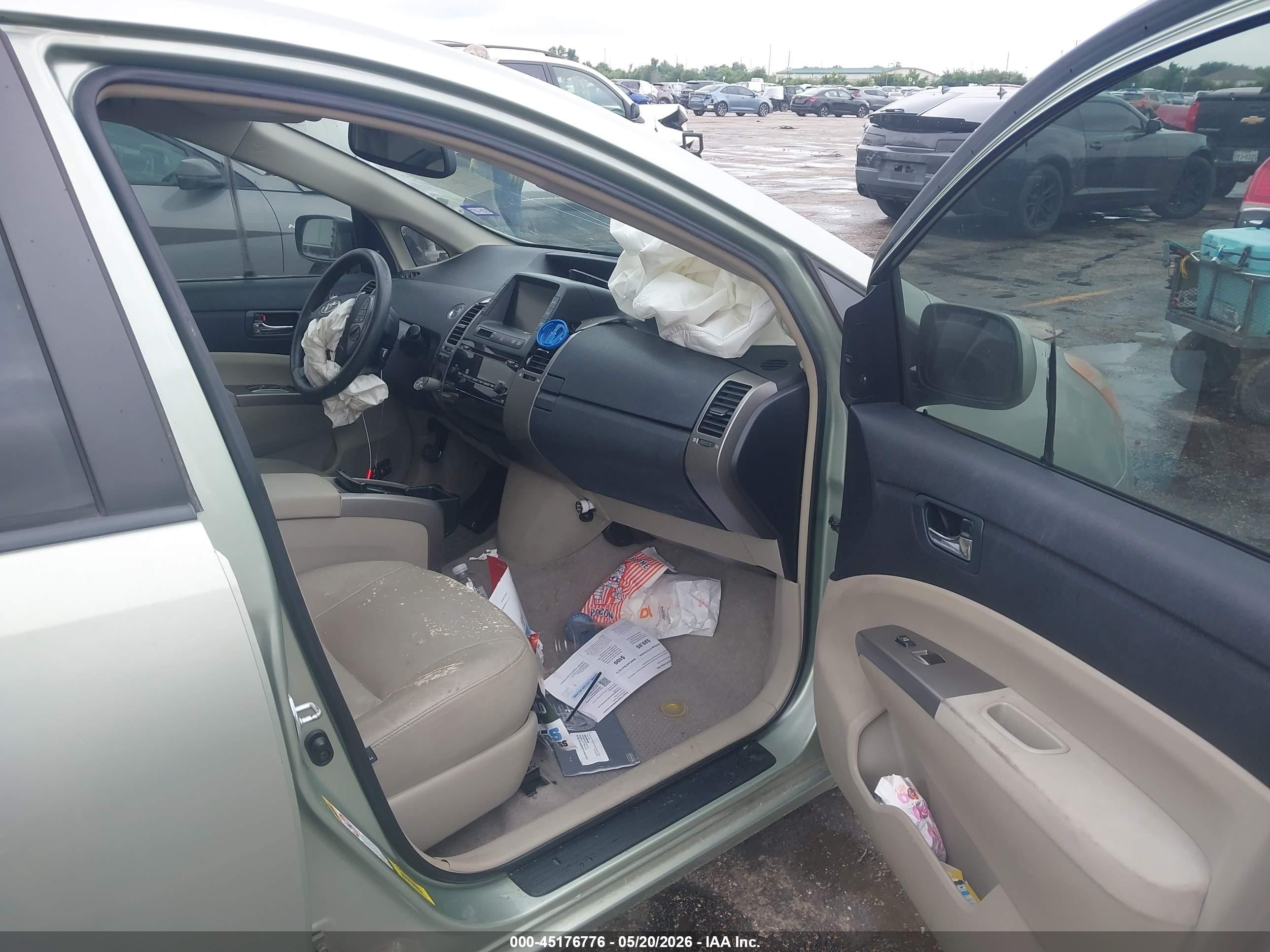 2009 Toyota Prius Touring Green vin: JTDKB20U097854170