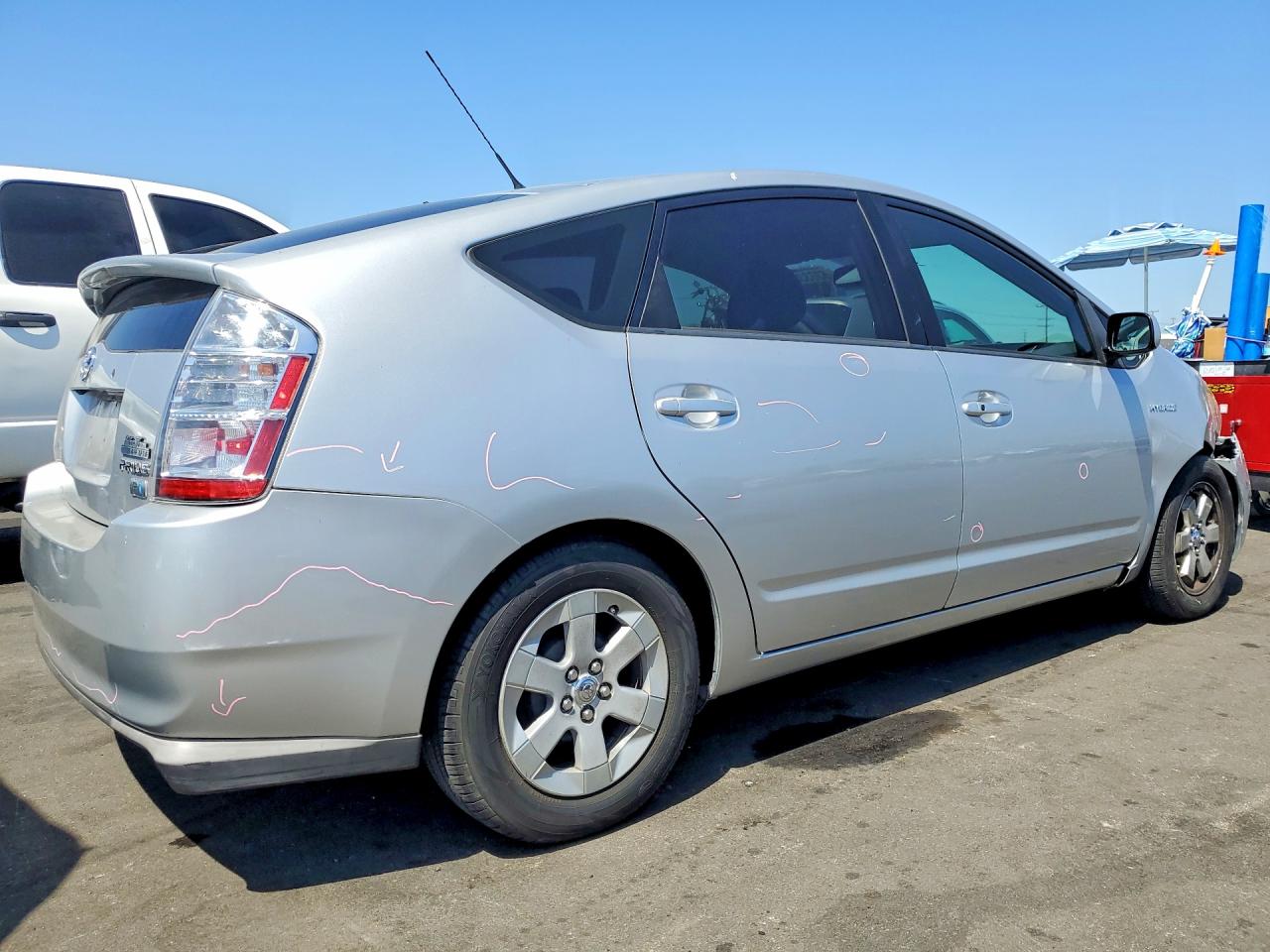 2009 Toyota Prius Base Silver vin: JTDKB20U097863323