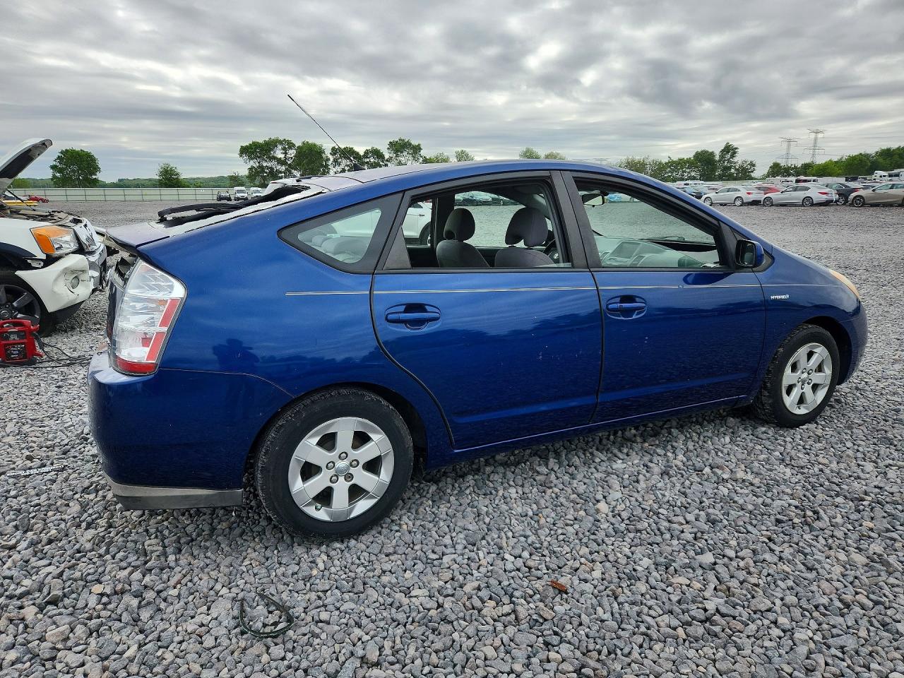 2009 Toyota Prius Base Blue vin: JTDKB20U097865900