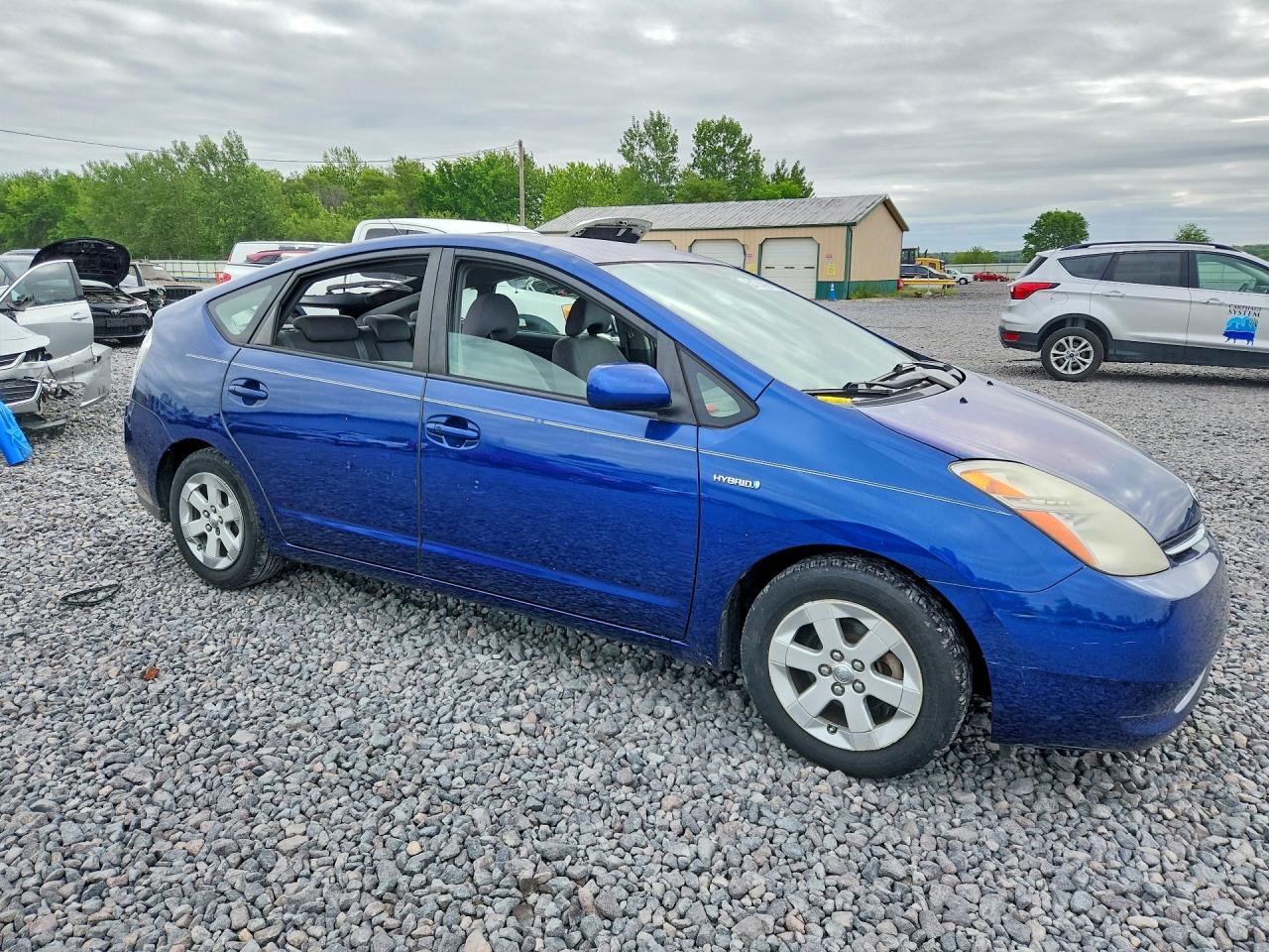 2009 Toyota Prius Base Blue vin: JTDKB20U097865900