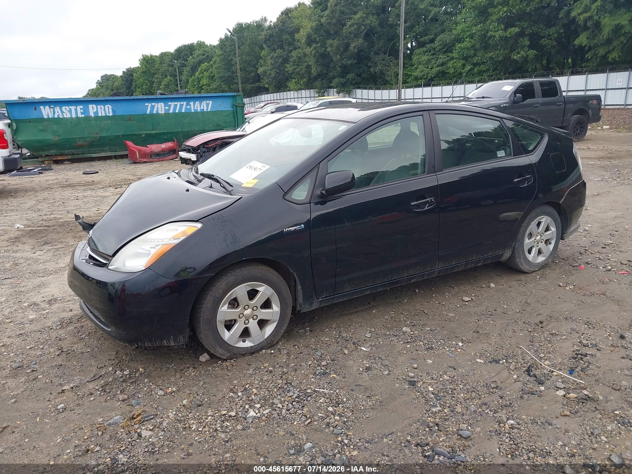 2009 Toyota Prius   Black vin: JTDKB20U097879490