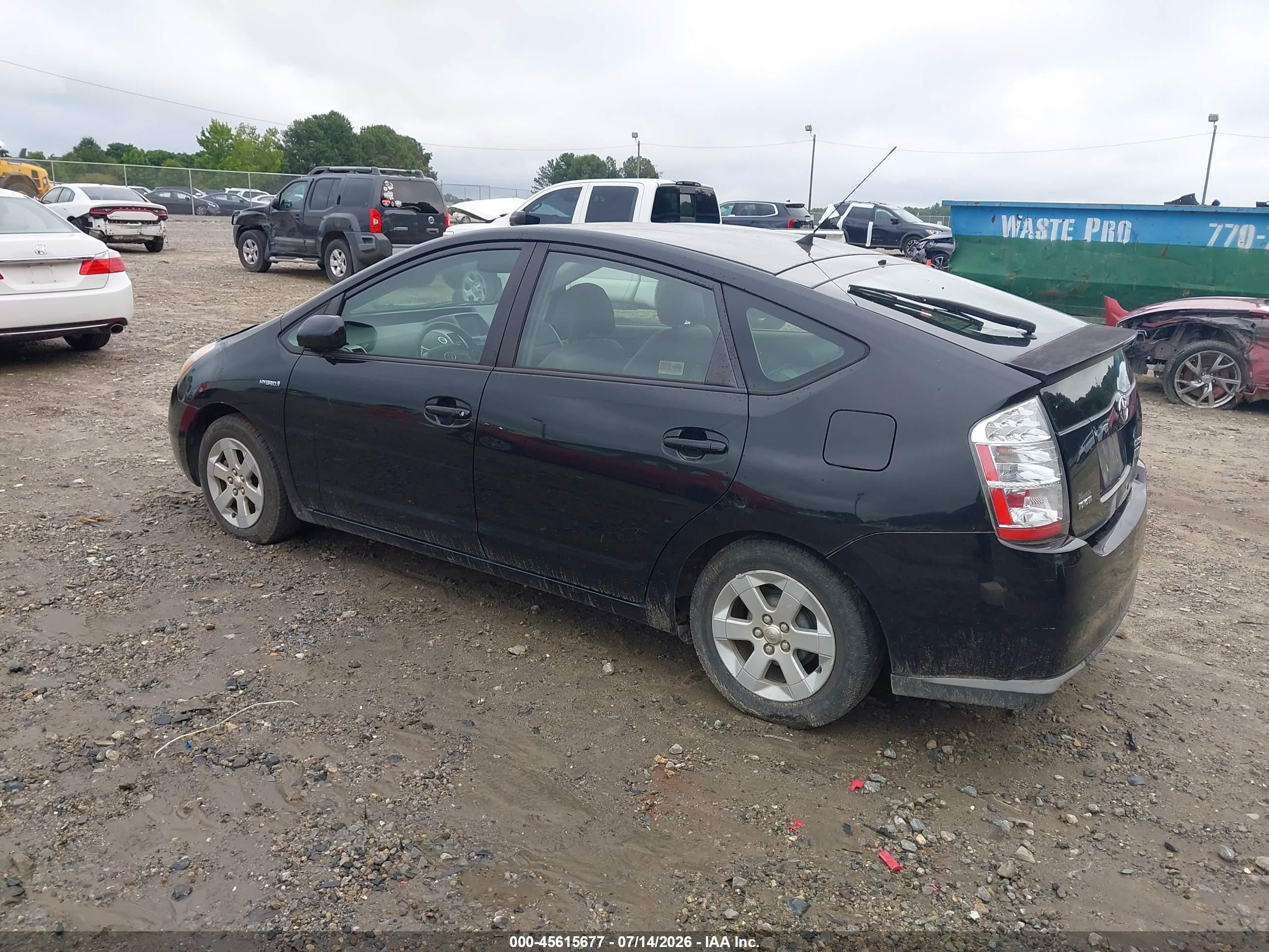2009 Toyota Prius   Black vin: JTDKB20U097879490