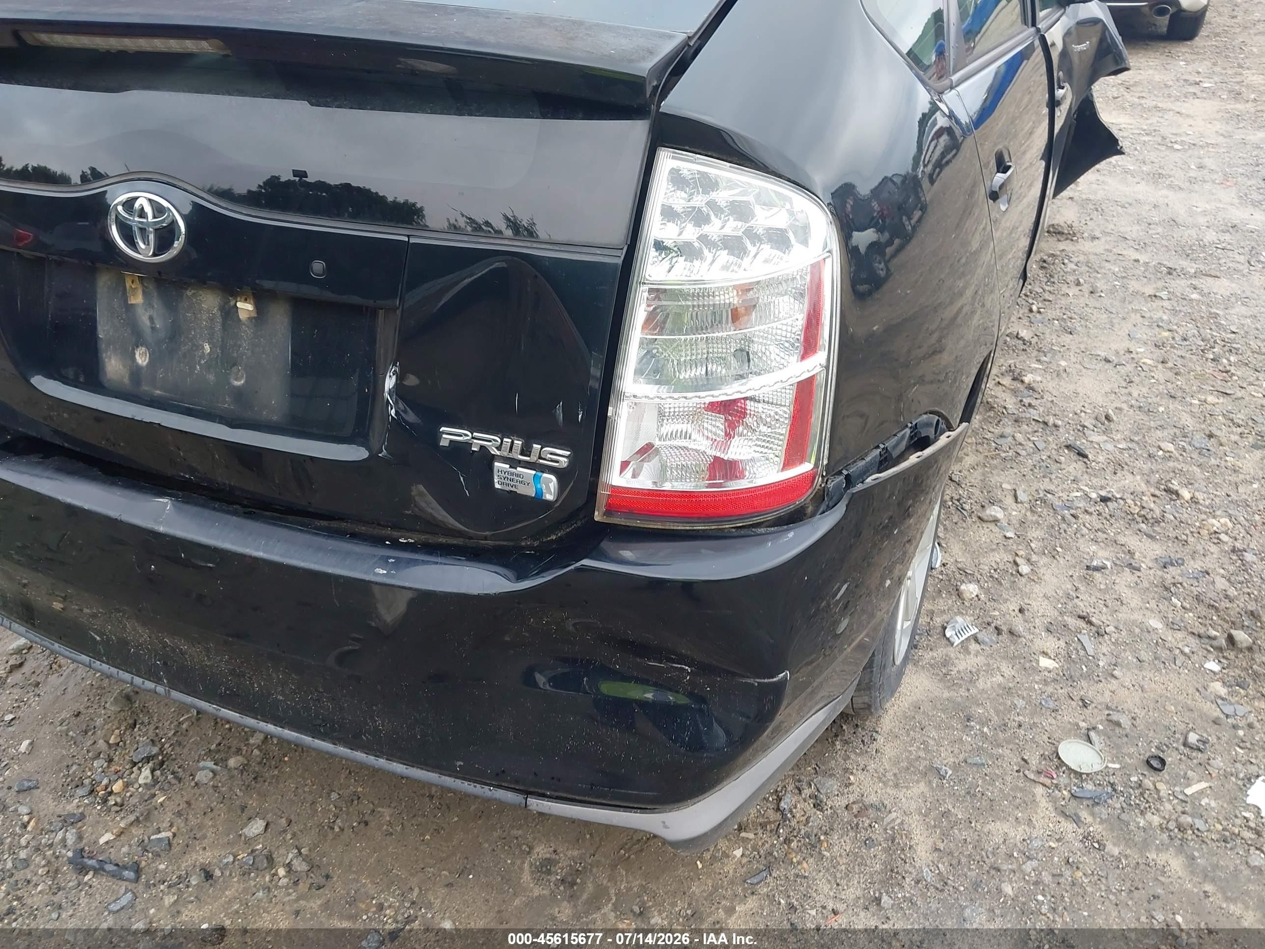 2009 Toyota Prius   Black vin: JTDKB20U097879490