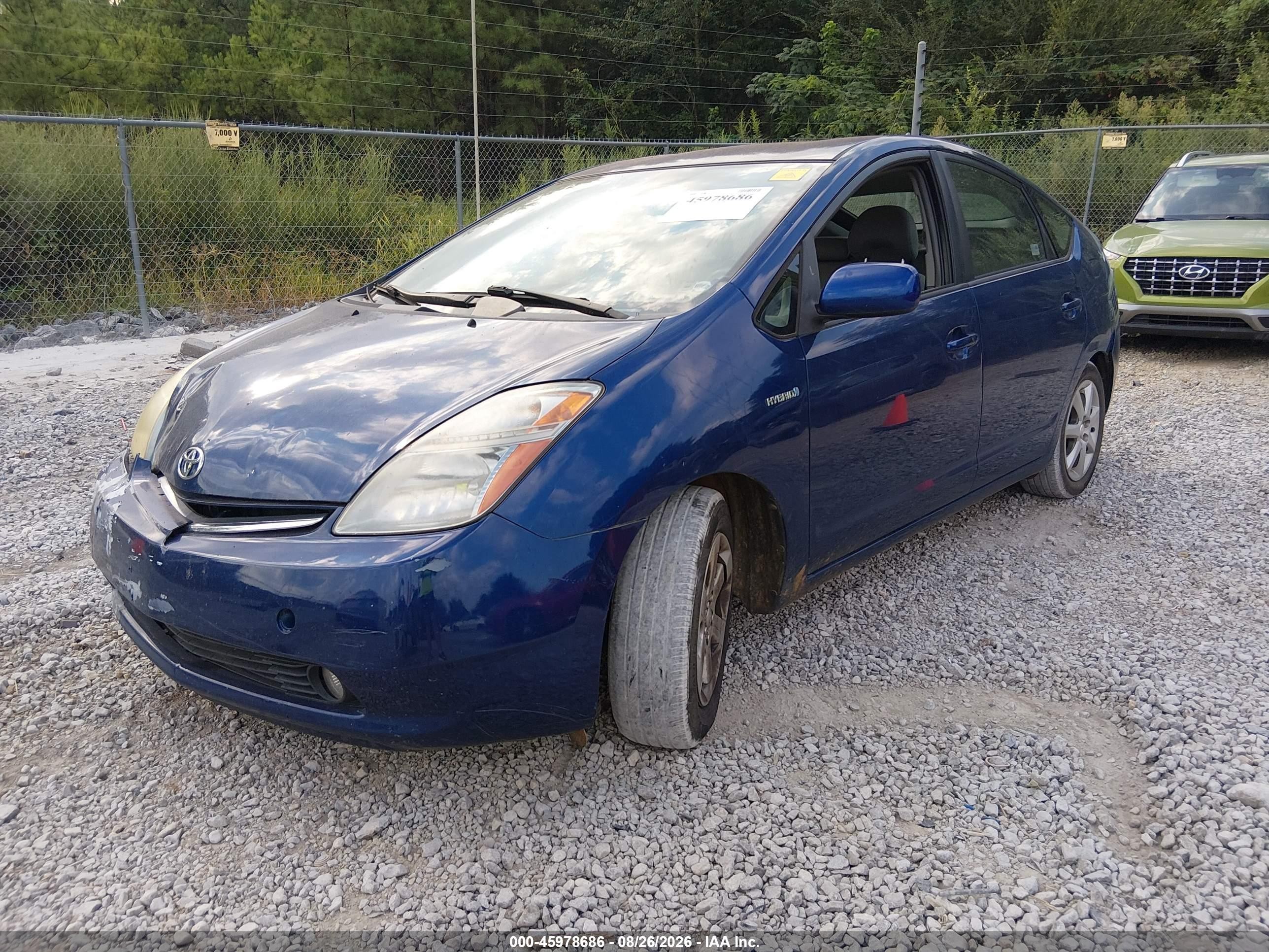 2009 Toyota Prius Touring Blue vin: JTDKB20U097882244