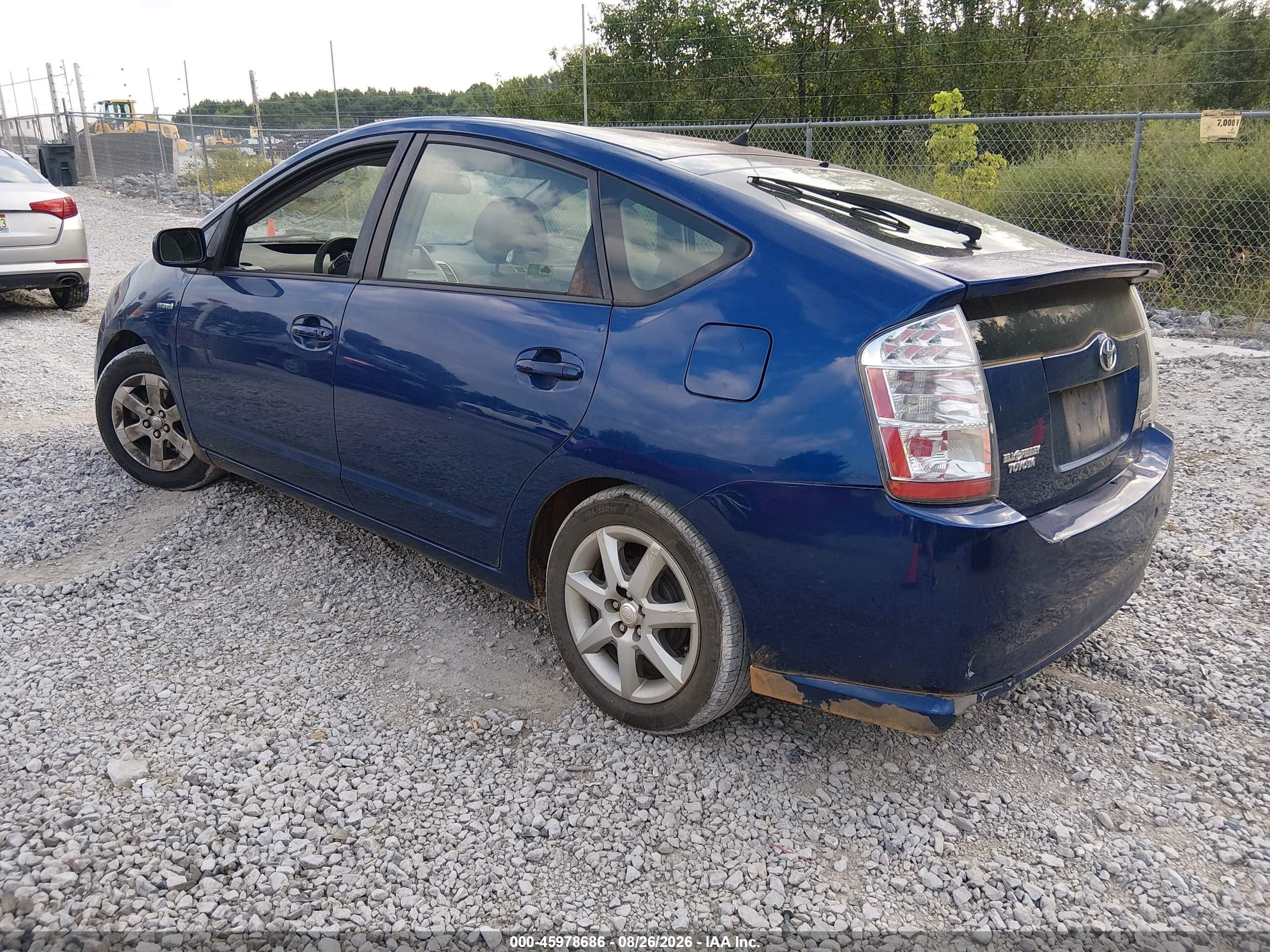 2009 Toyota Prius Touring Blue vin: JTDKB20U097882244
