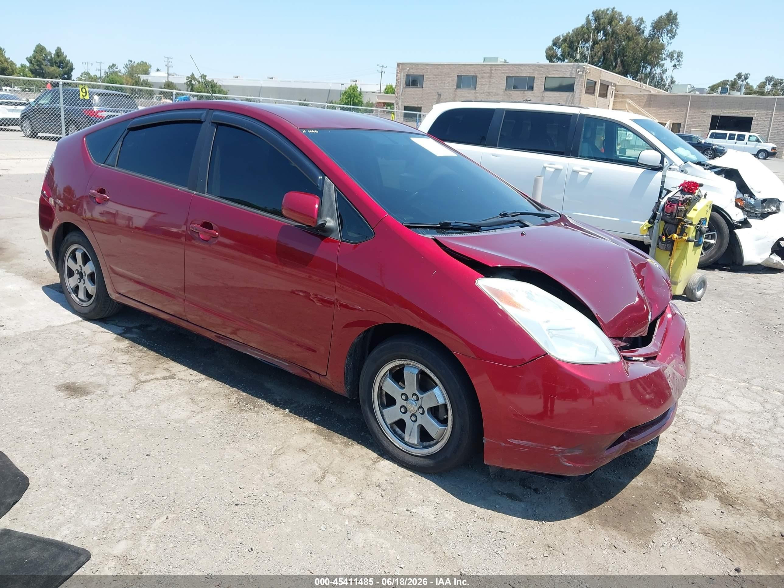 2004 Toyota Prius Red vin: JTDKB20U140019552
