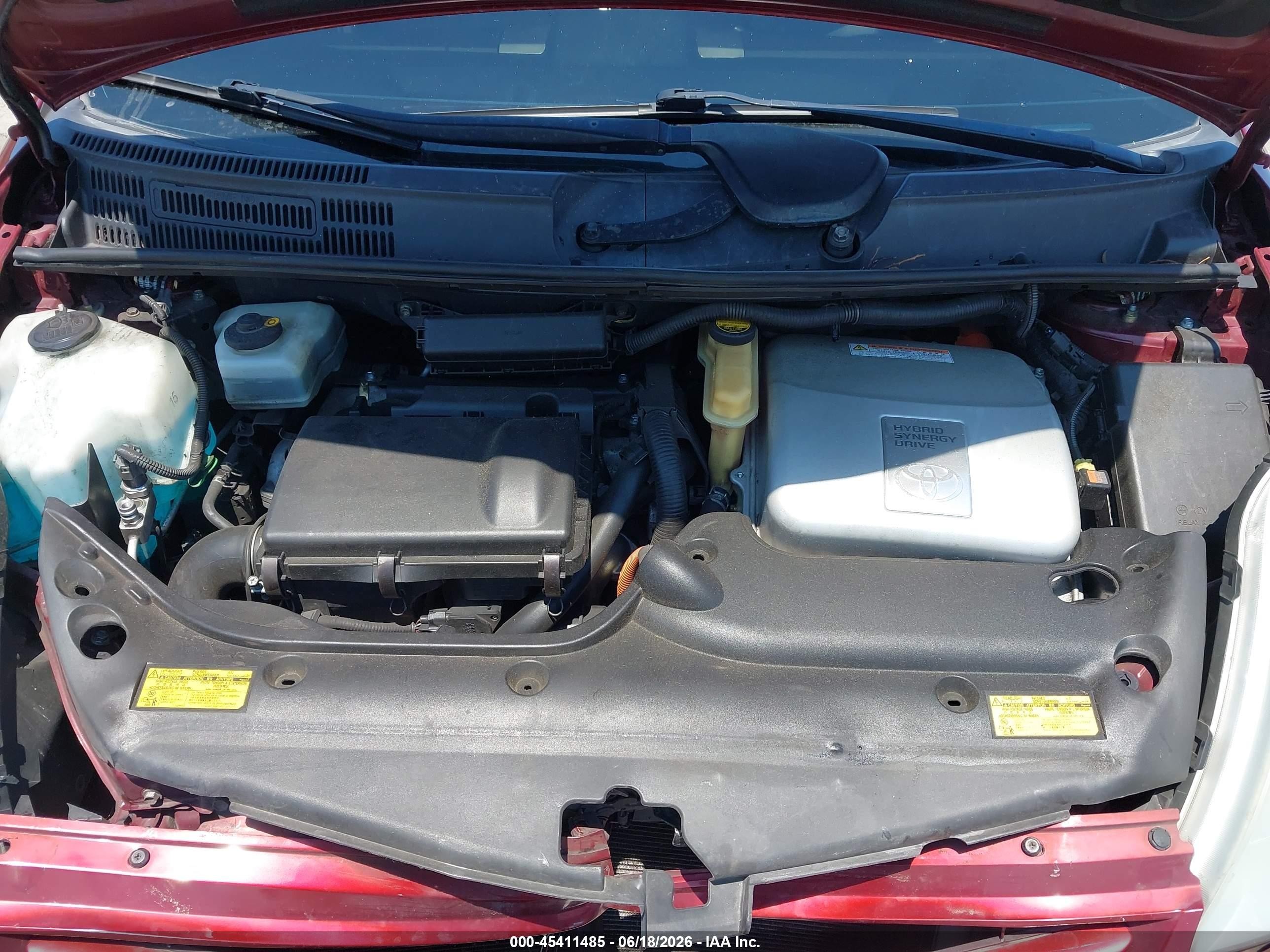 2004 Toyota Prius Red vin: JTDKB20U140019552