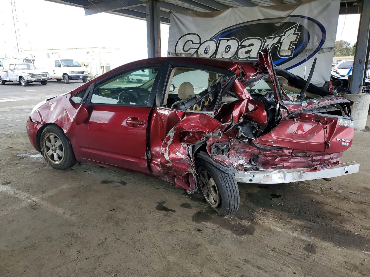 2004 Toyota Prius Maroon vin: JTDKB20U140079556