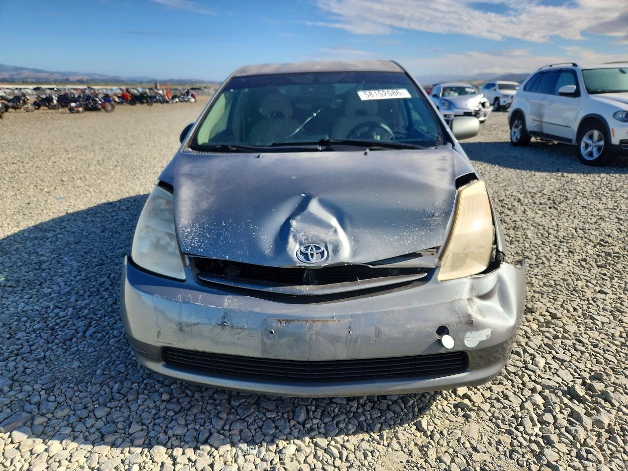 2005 Toyota Prius Base Gray vin: JTDKB20U153110031