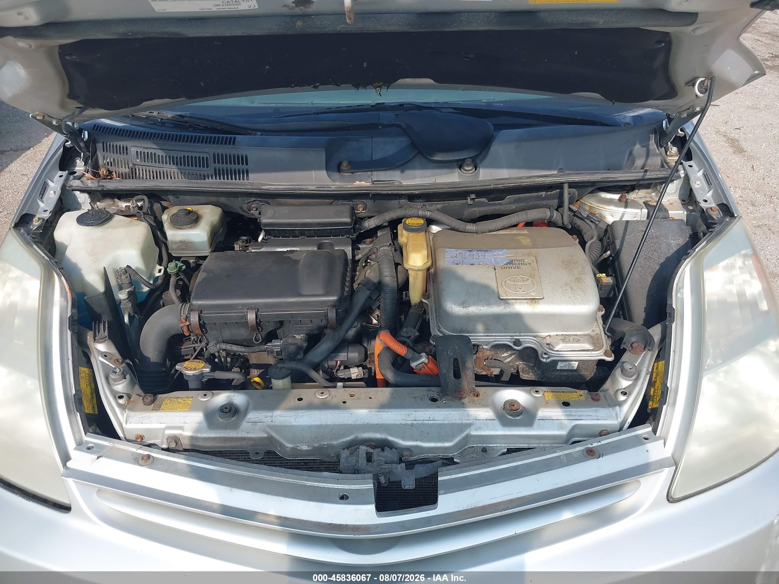 2005 Toyota Prius   Серый vin: JTDKB20U157021262