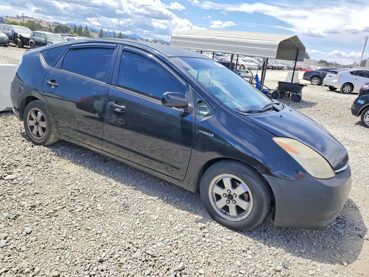 2006 Toyota Prius Base Black vin: JTDKB20U163133097
