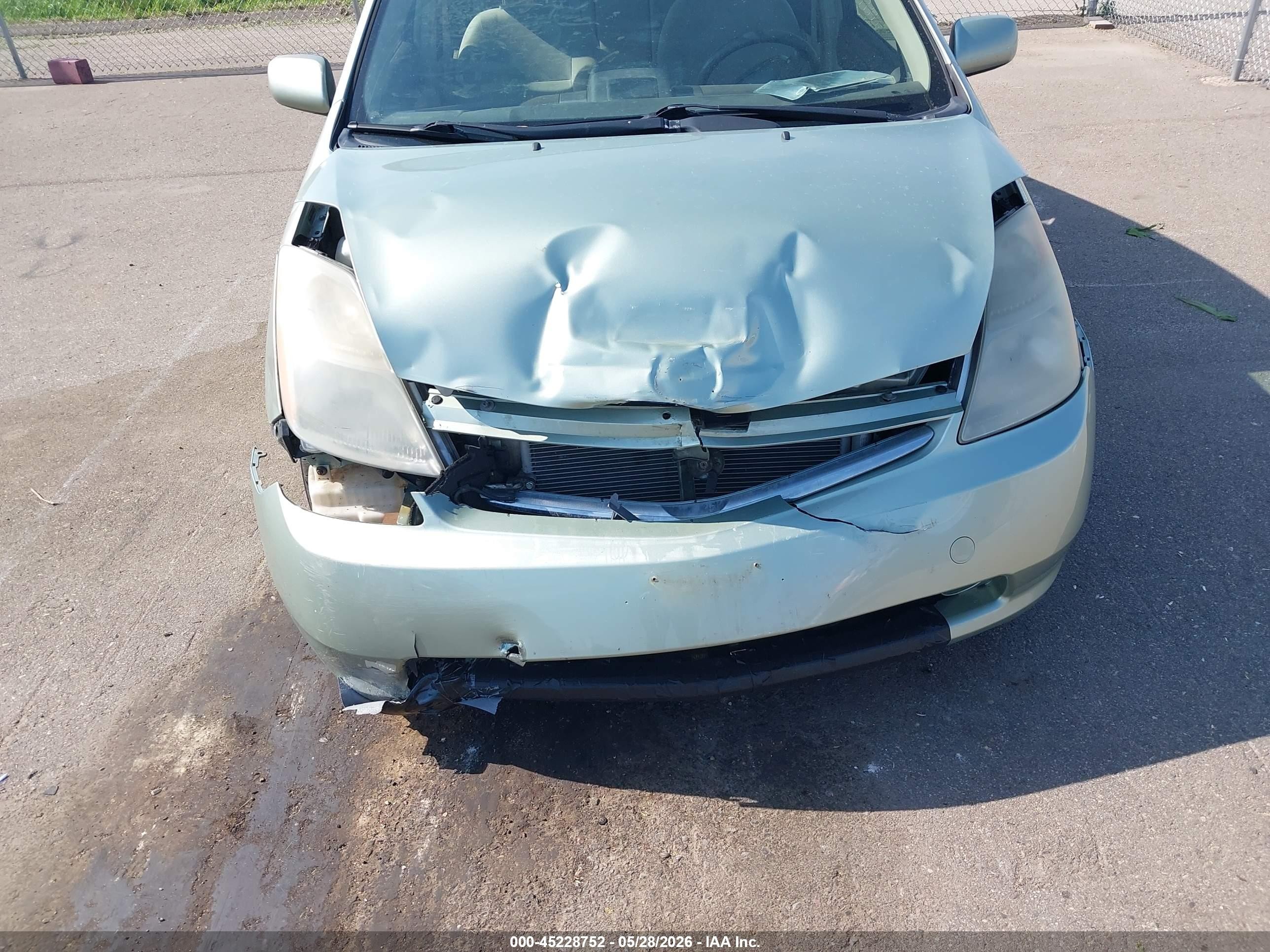 2006 Toyota Prius   Зеленый vin: JTDKB20U163133312