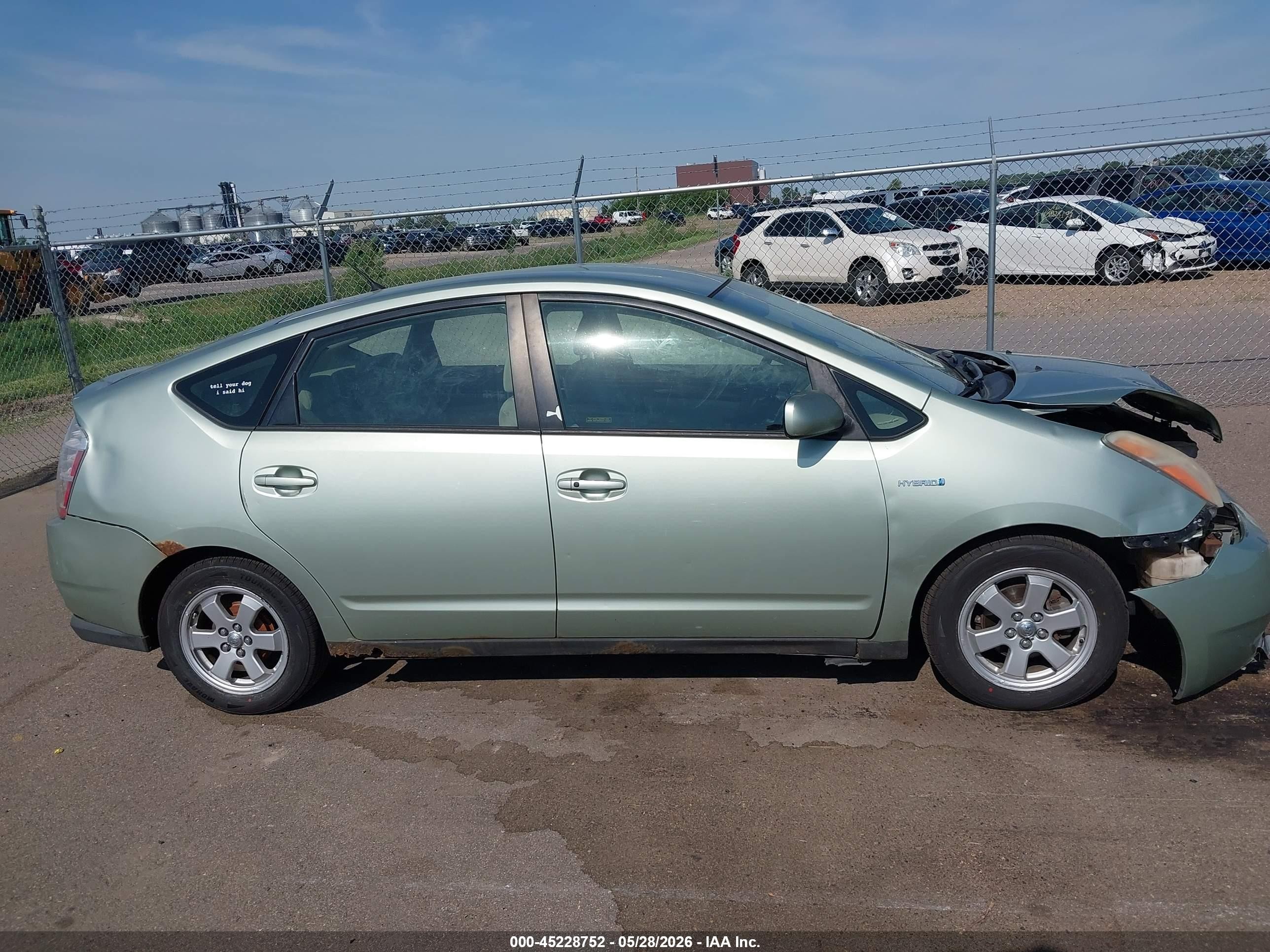 2006 Toyota Prius   Зеленый vin: JTDKB20U163133312