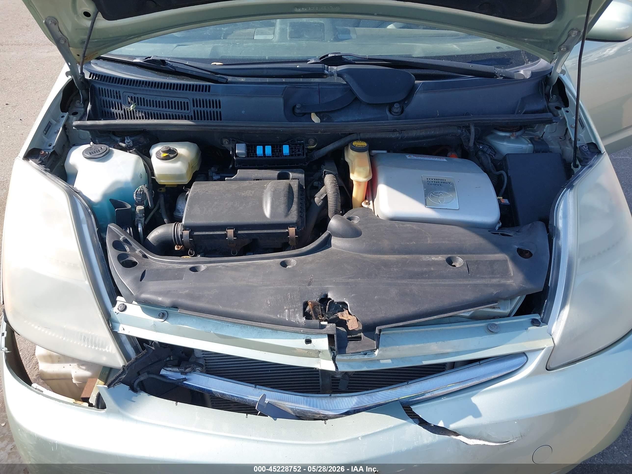 2006 Toyota Prius   Зеленый vin: JTDKB20U163133312