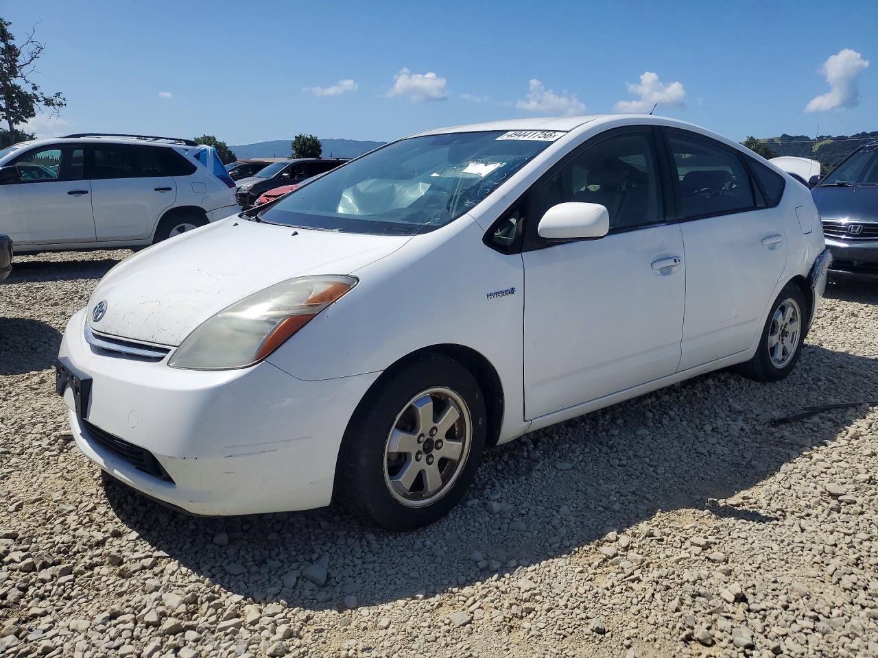 2006 Toyota Prius Base White vin: JTDKB20U163146058