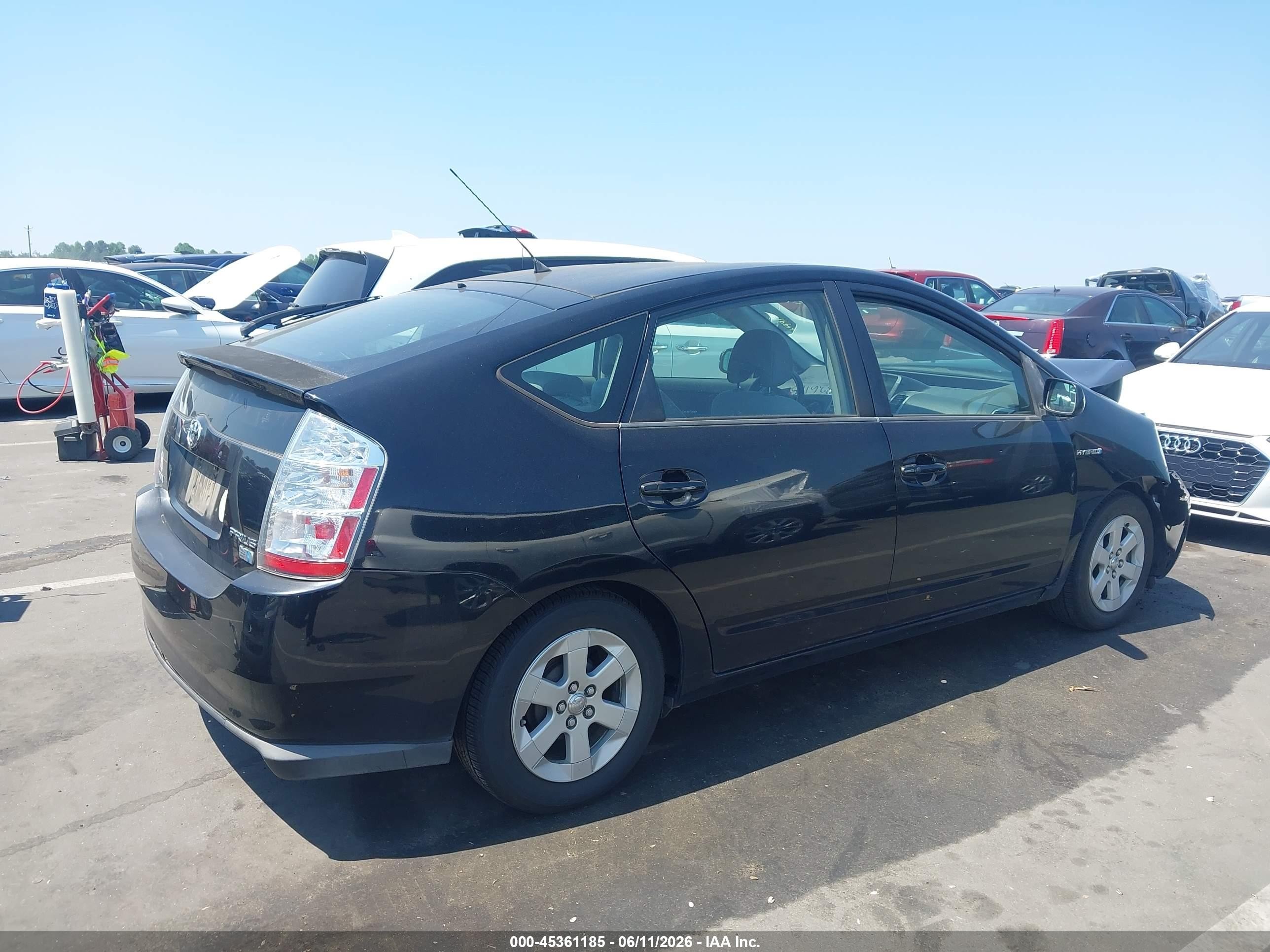 2007 Toyota Prius   Черный vin: JTDKB20U173221438