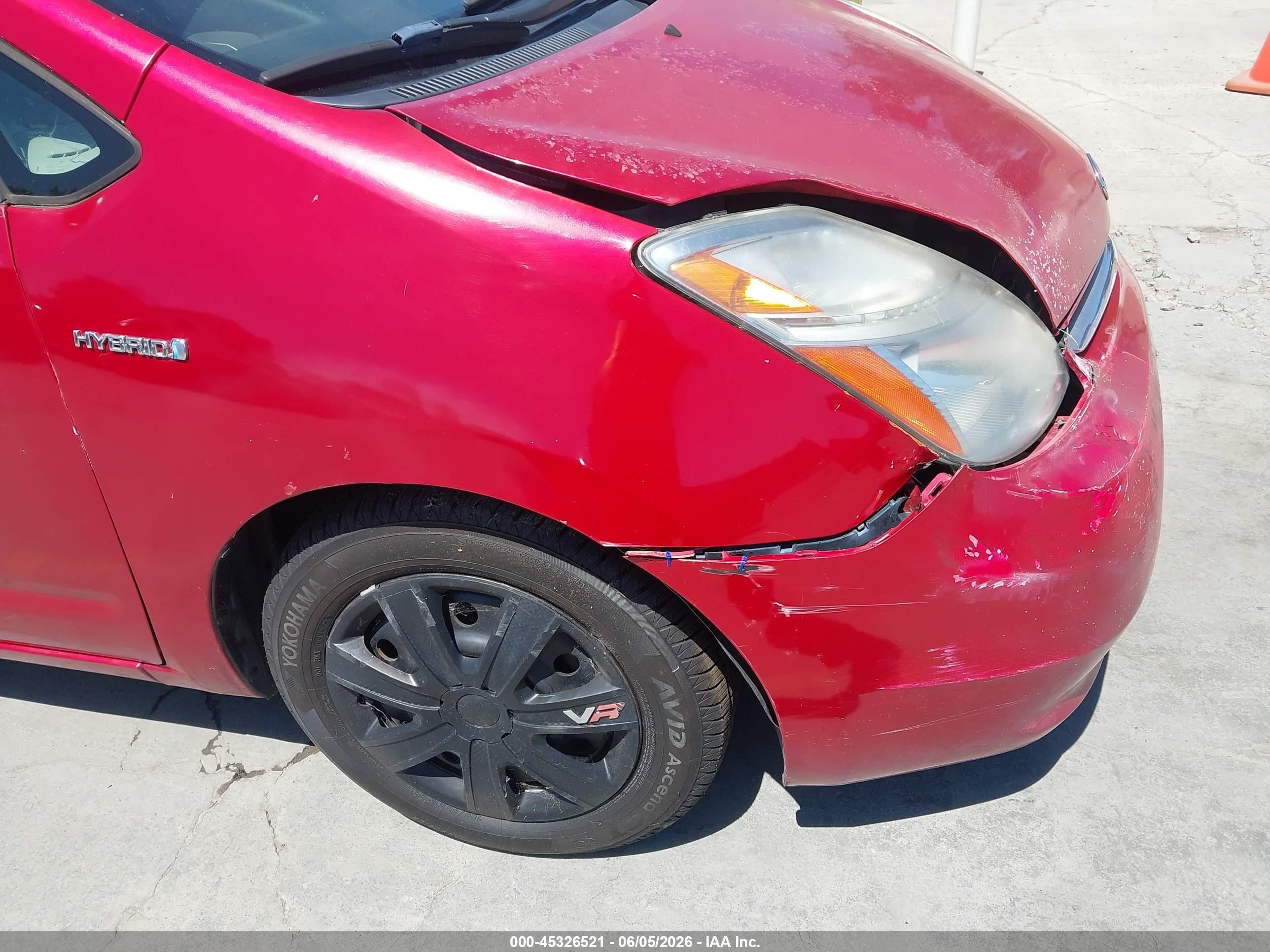 2007 Toyota Prius   Red vin: JTDKB20U173224890