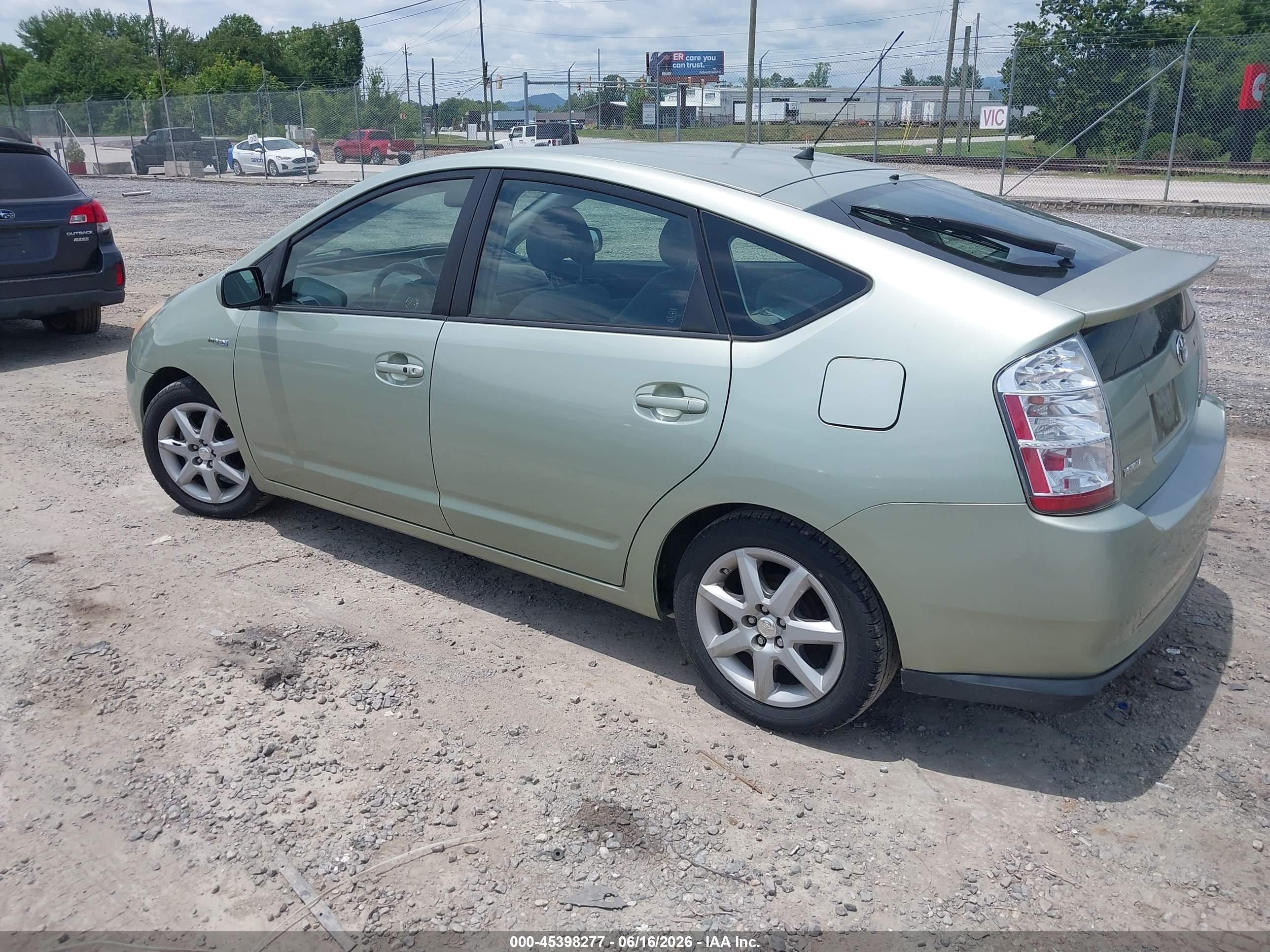2007 Toyota Prius Touring Зеленый vin: JTDKB20U173227353