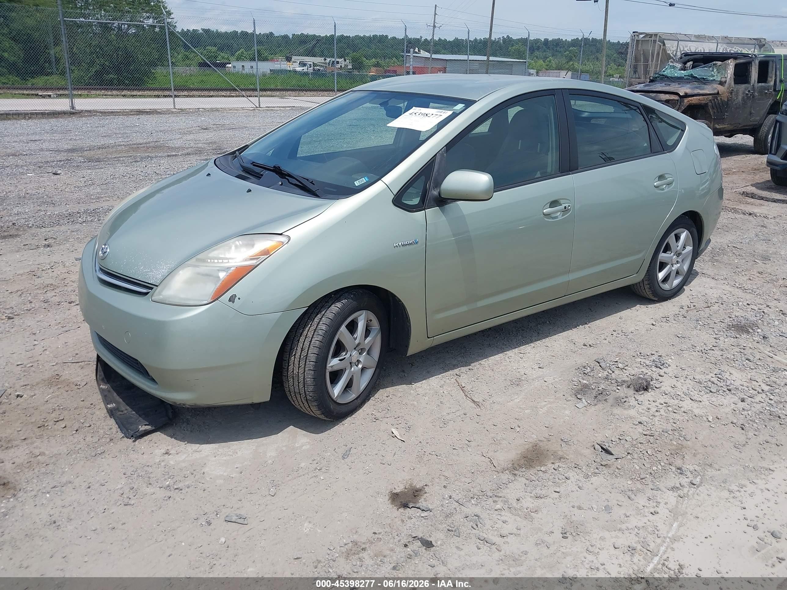 2007 Toyota Prius Touring Зеленый vin: JTDKB20U173227353