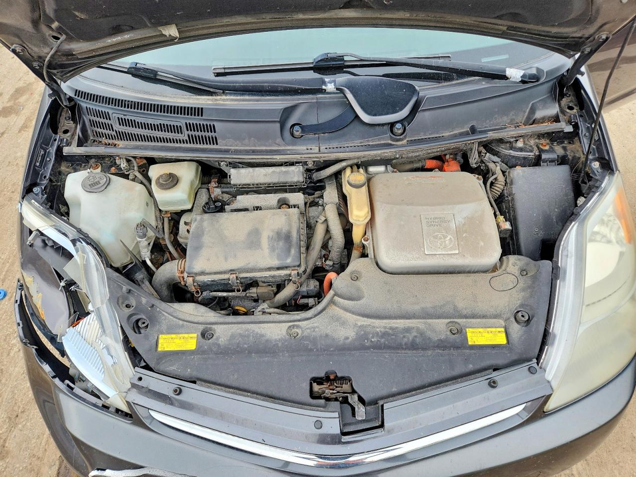 2007 Toyota Prius Base Gray vin: JTDKB20U173268078