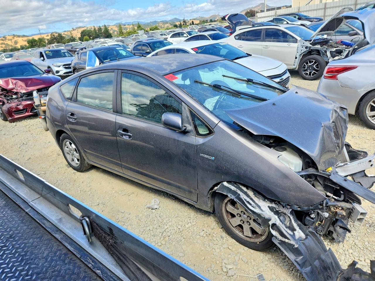 2007 Toyota Prius Base Серый vin: JTDKB20U173273524