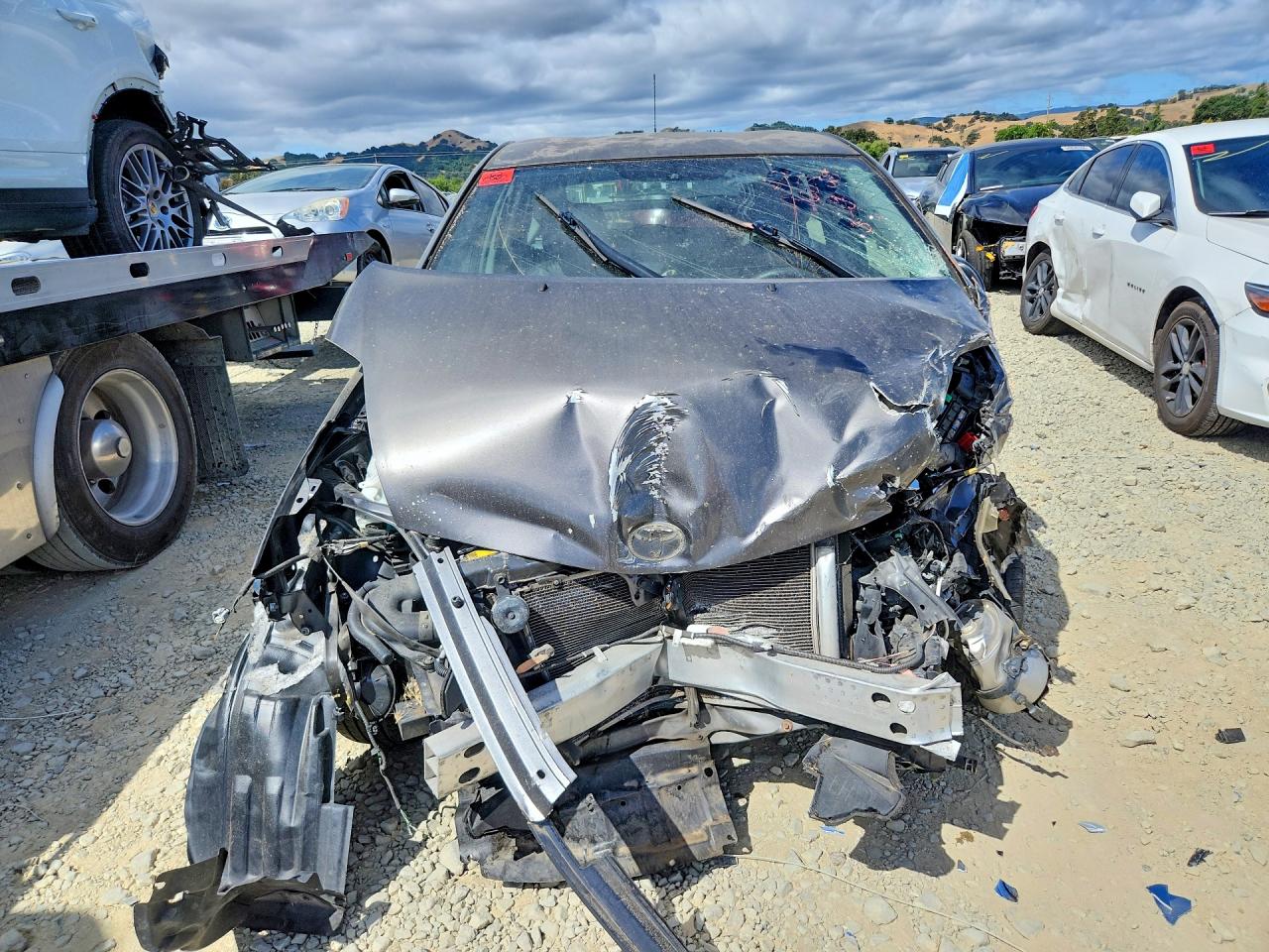 2007 Toyota Prius Base Серый vin: JTDKB20U173273524