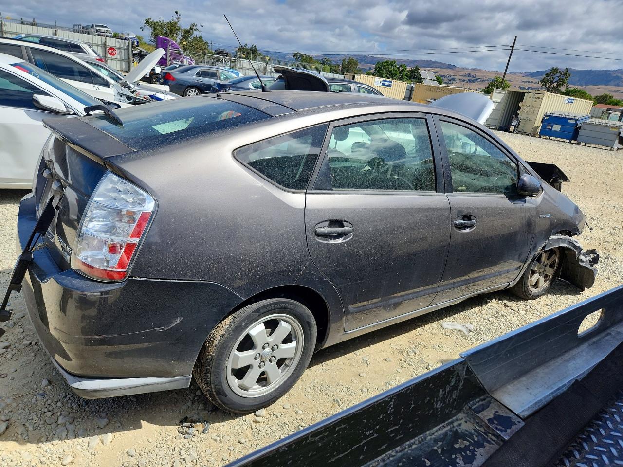 2007 Toyota Prius Base Серый vin: JTDKB20U173273524