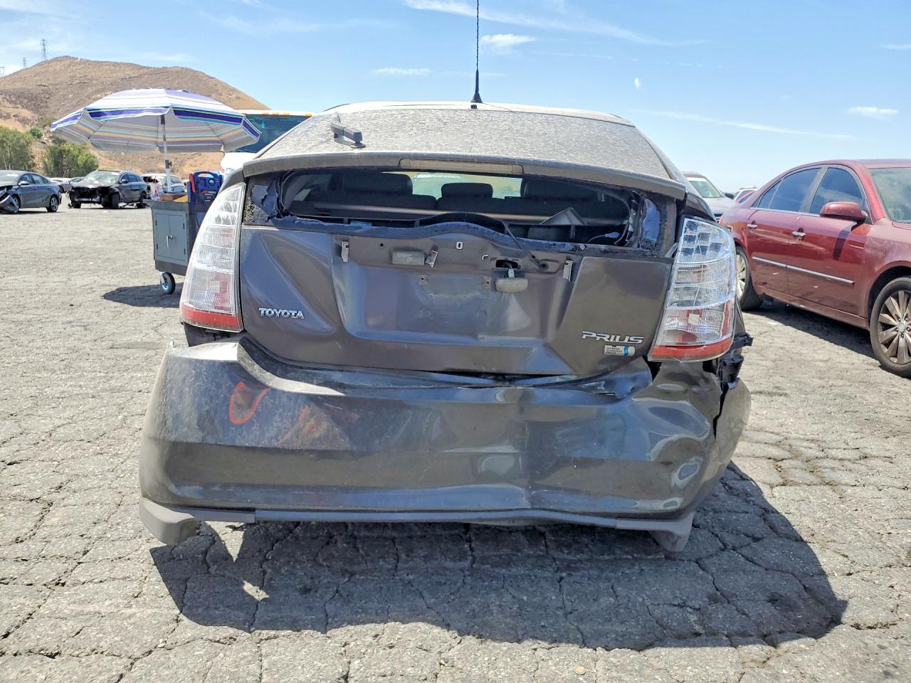 2007 Toyota Prius Base Gray vin: JTDKB20U173277105