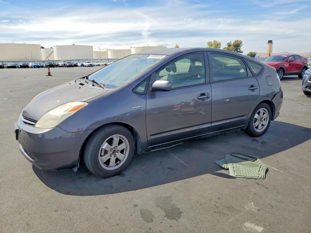 2007 Toyota Prius Base Gray vin: JTDKB20U173278299