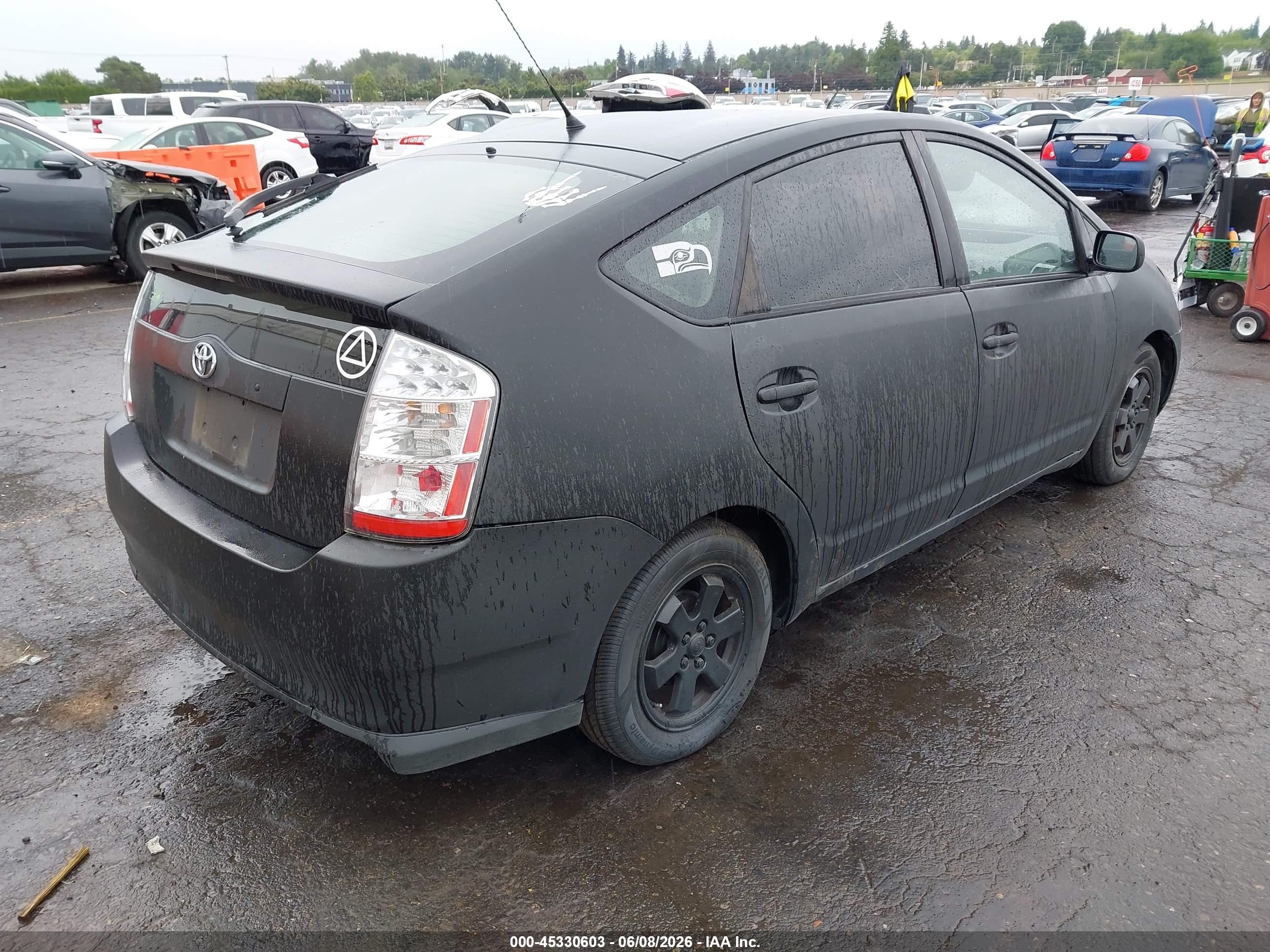 2007 Toyota Prius   Черный vin: JTDKB20U173281509