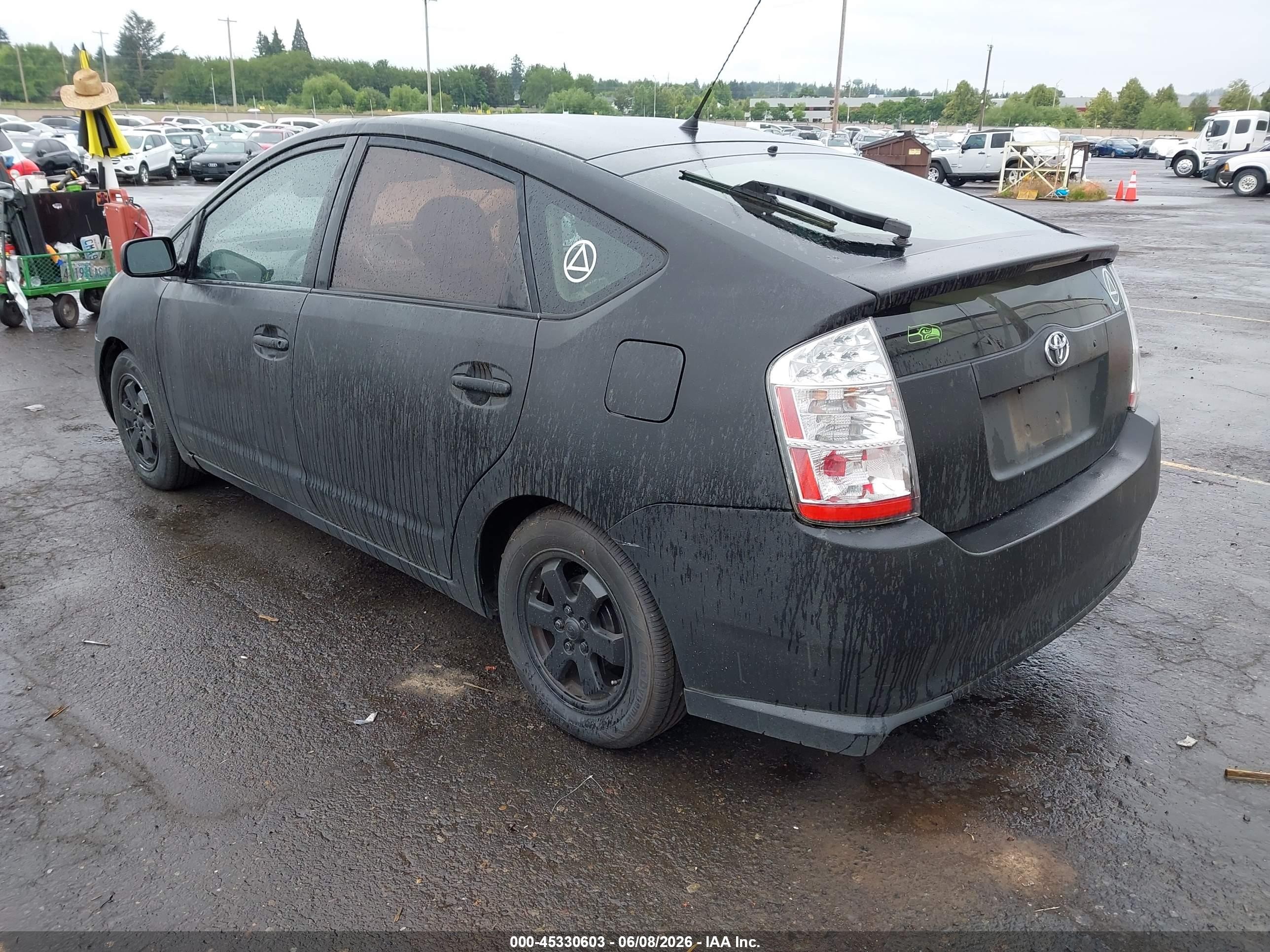2007 Toyota Prius   Черный vin: JTDKB20U173281509