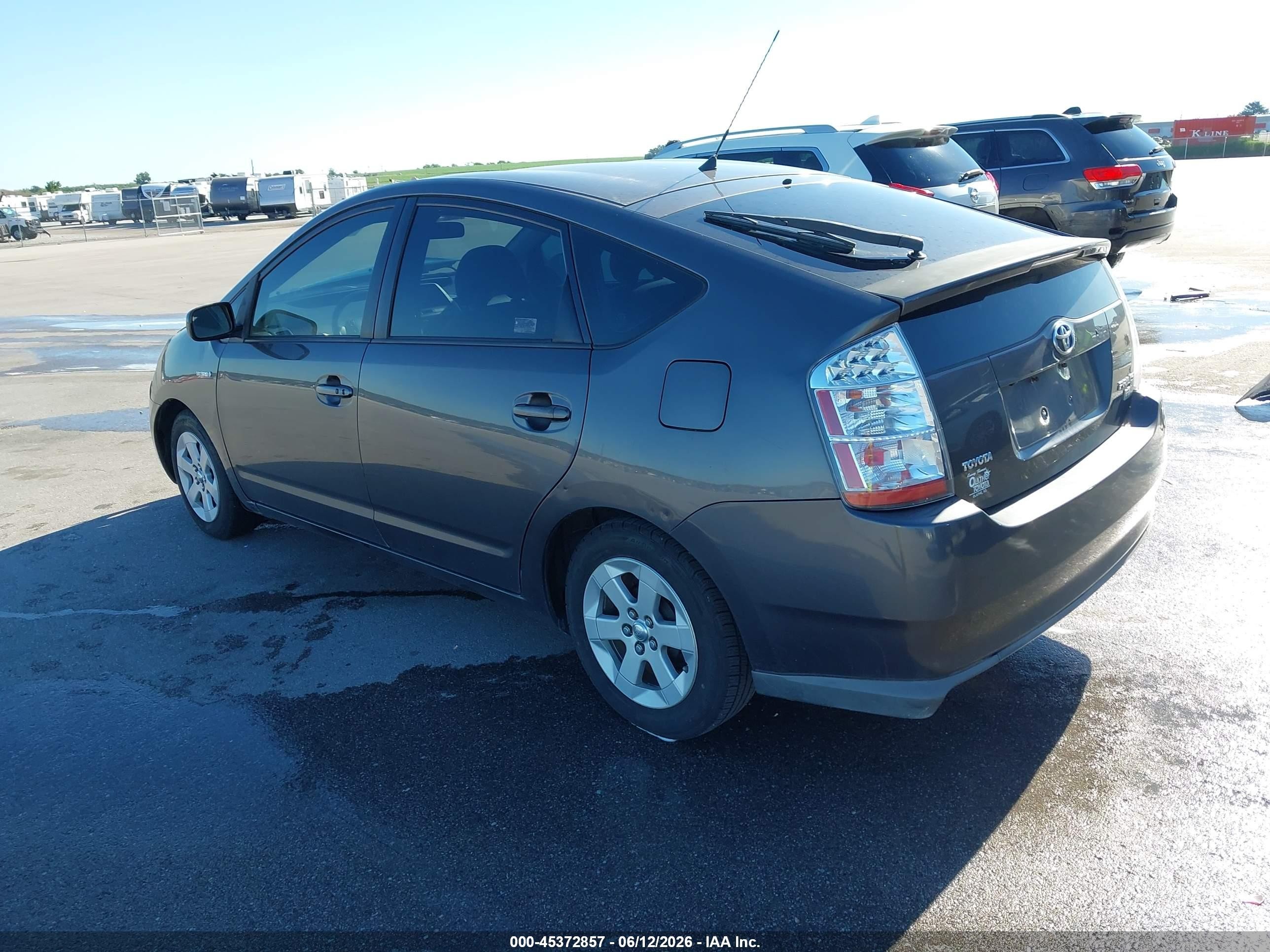 2007 Toyota Prius   Gray vin: JTDKB20U173290954