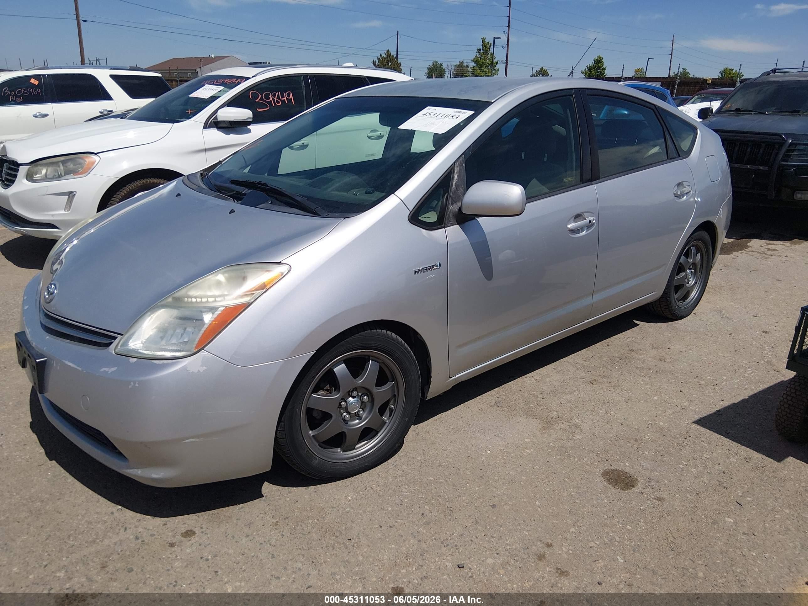 2007 Toyota Prius Touring Silver vin: JTDKB20U177560659