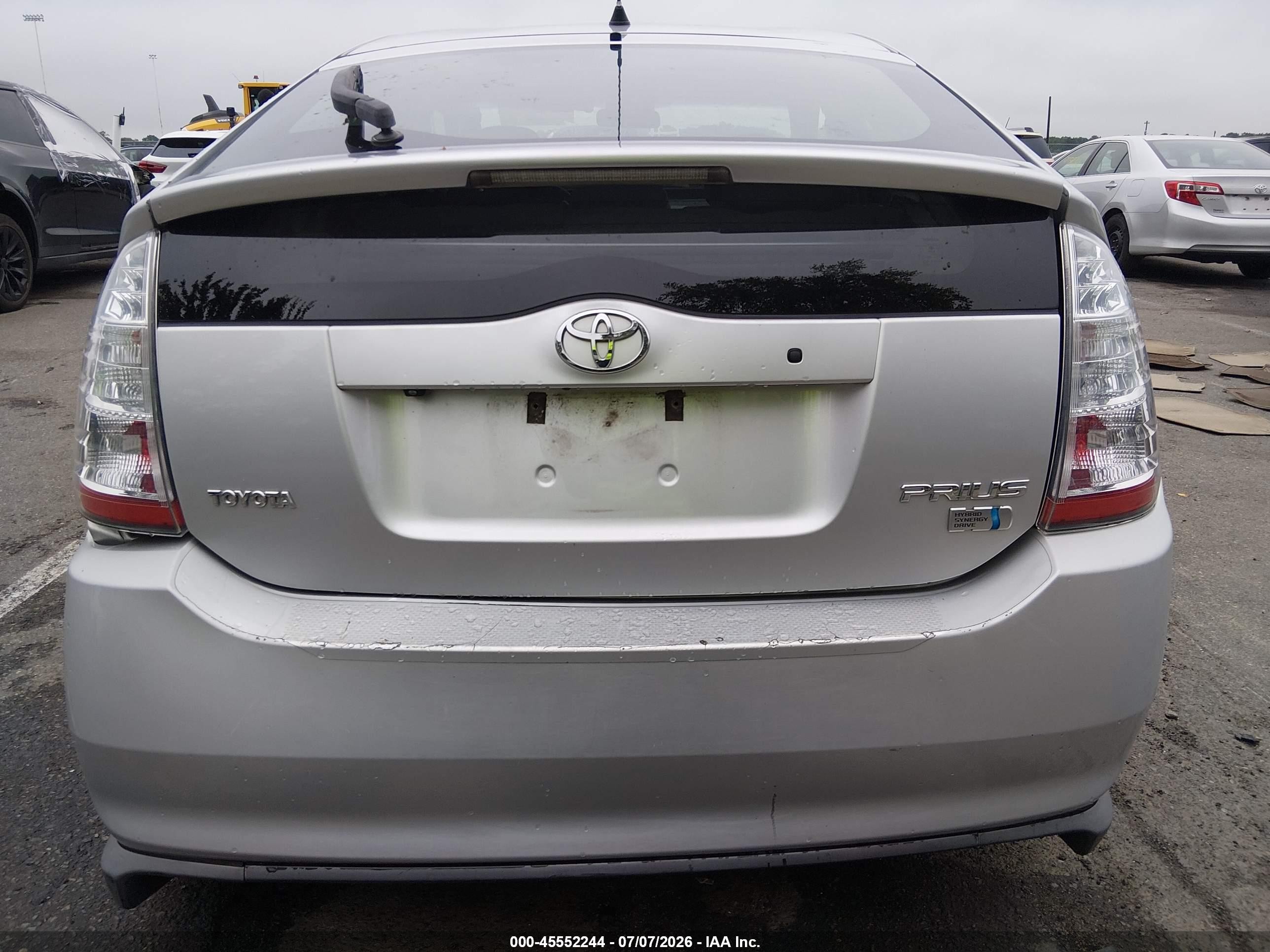 2007 Toyota Prius Silver vin: JTDKB20U177576926