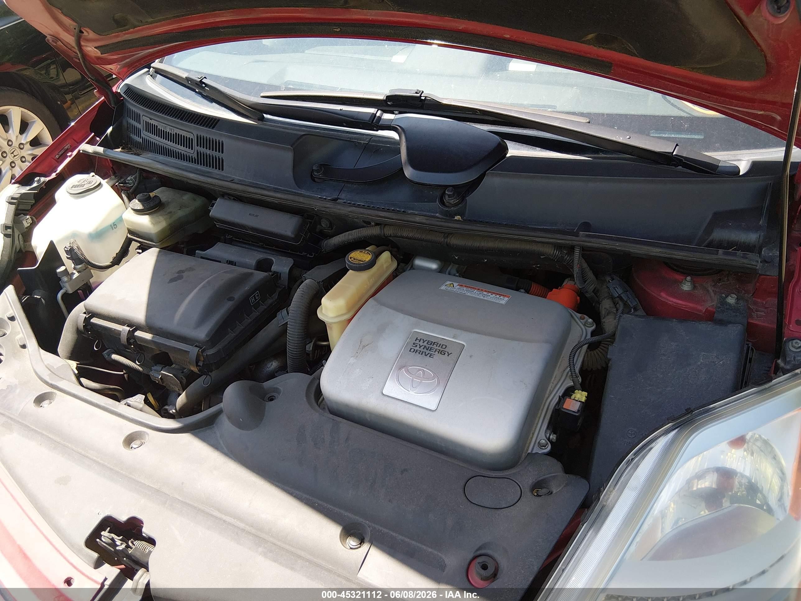 2007 Toyota Prius   Red vin: JTDKB20U177589983