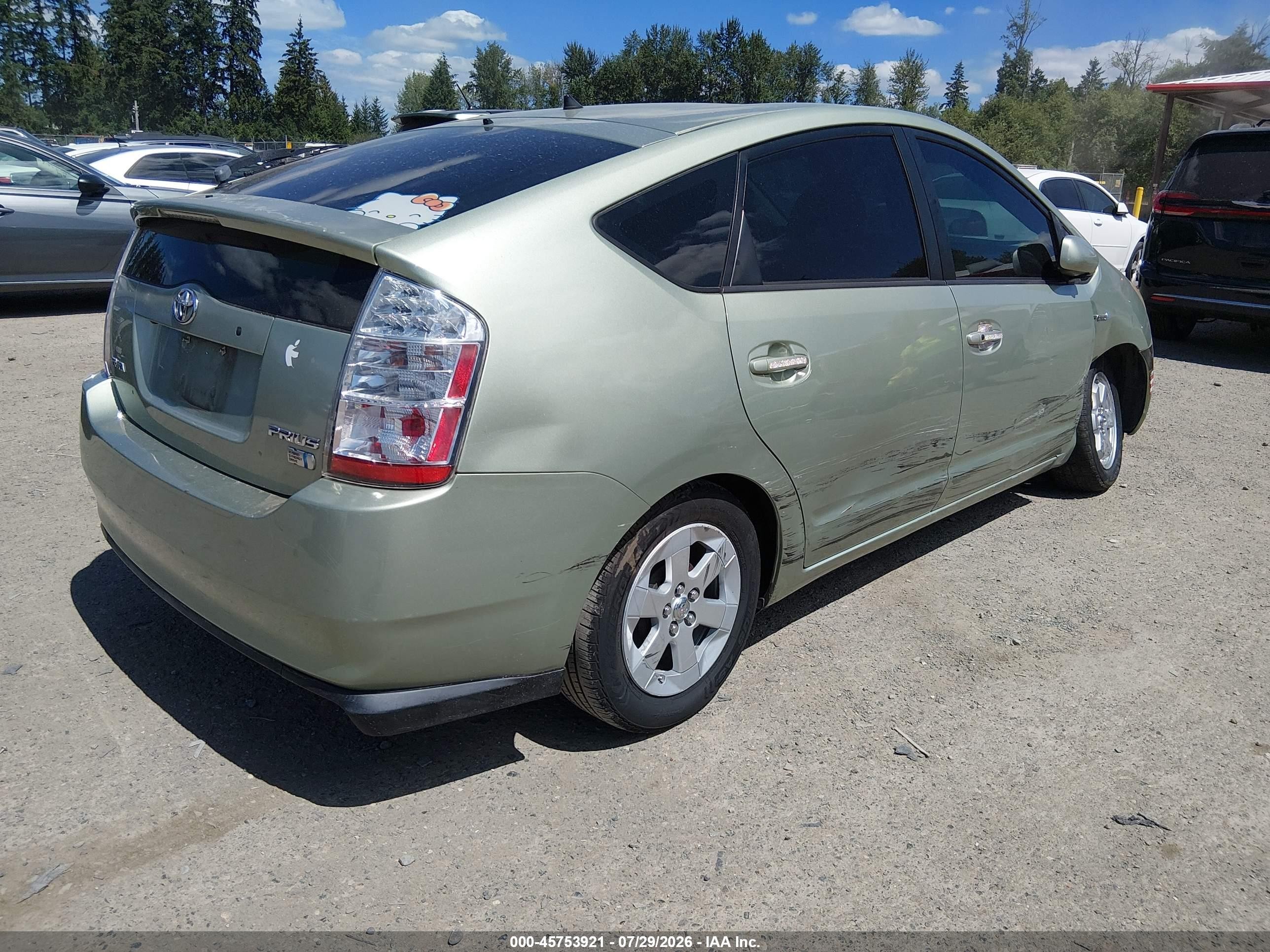 2007 Toyota Prius   Зеленый vin: JTDKB20U177604157