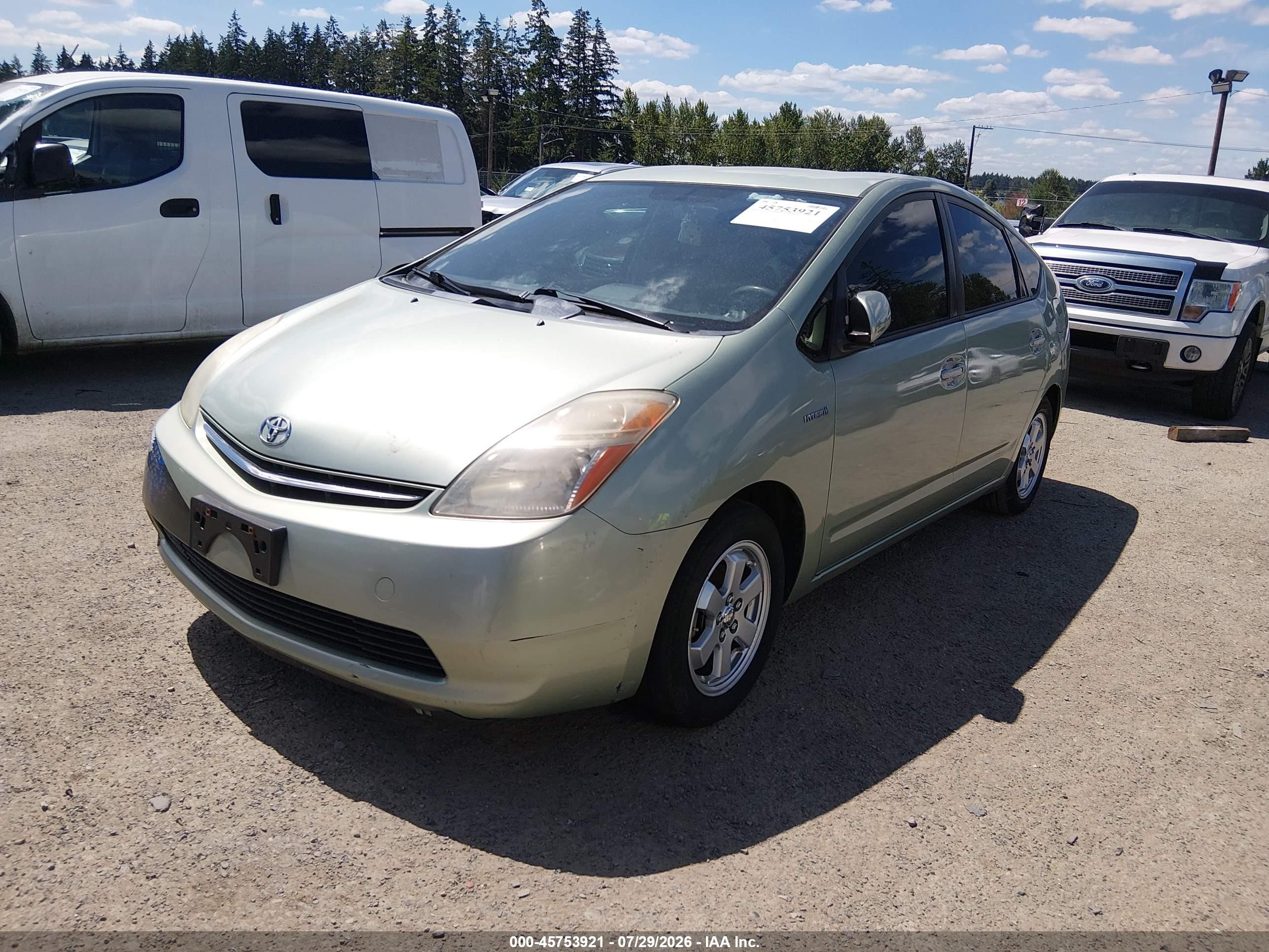 2007 Toyota Prius   Зеленый vin: JTDKB20U177604157