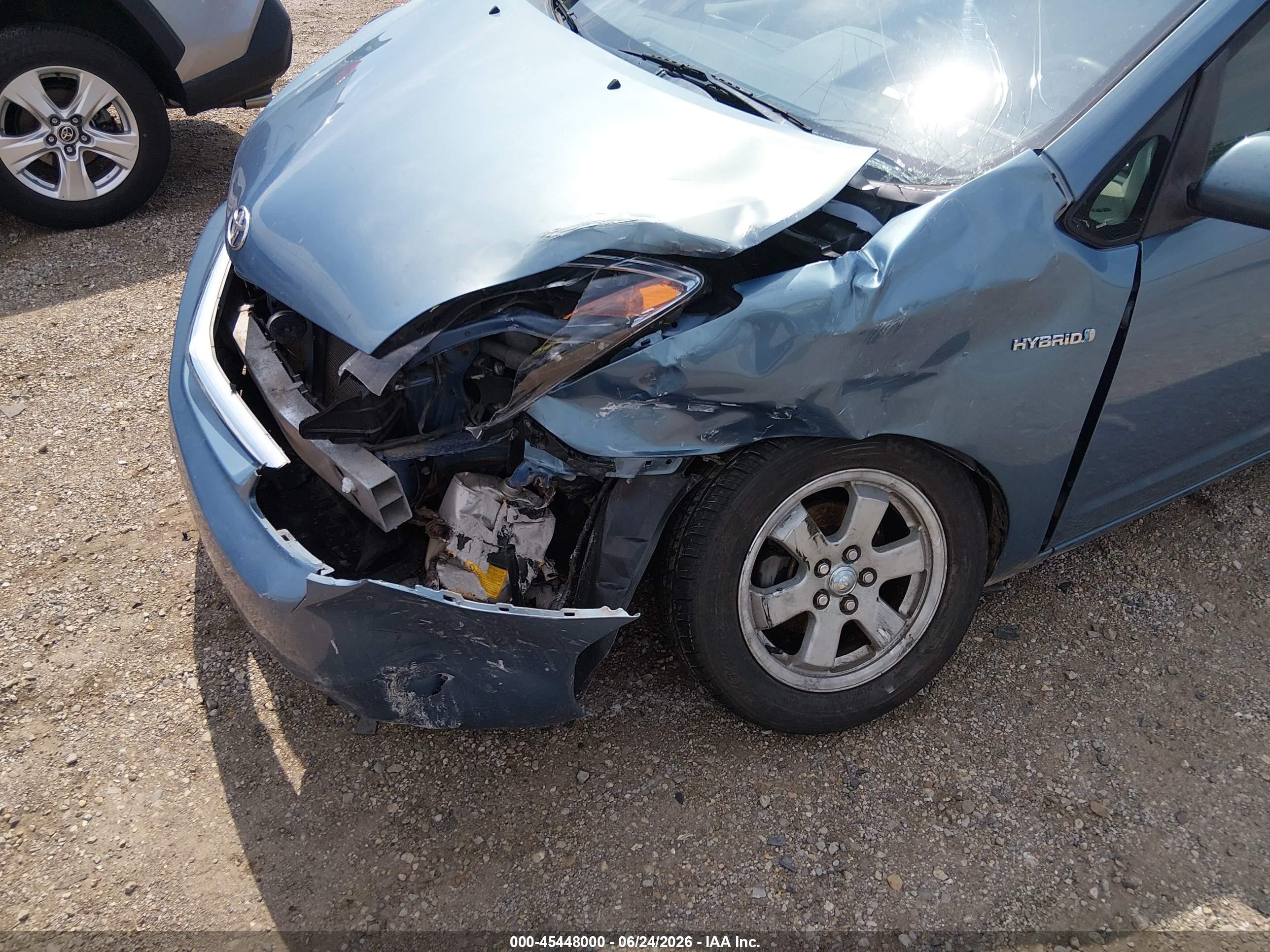 2007 Toyota Prius Blue vin: JTDKB20U177615157