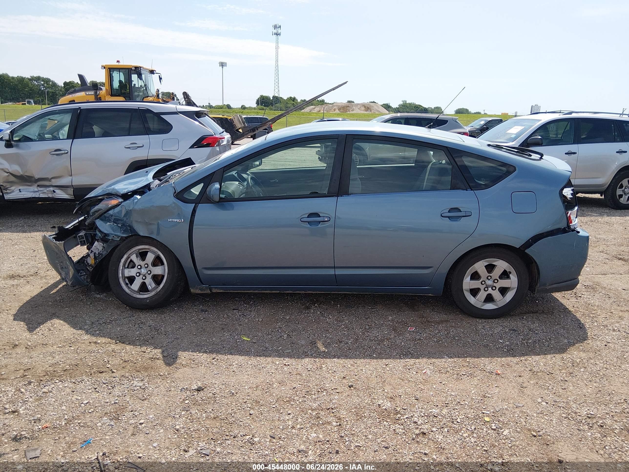 2007 Toyota Prius Blue vin: JTDKB20U177615157
