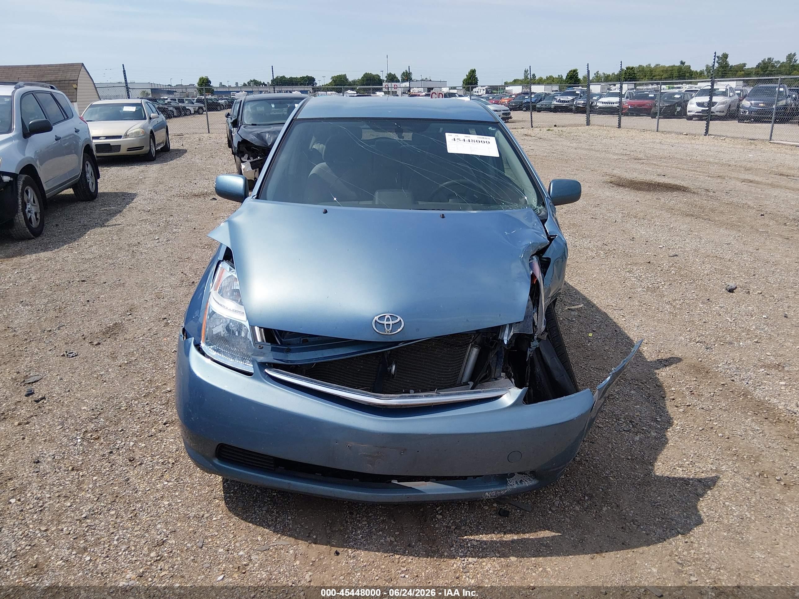 2007 Toyota Prius Blue vin: JTDKB20U177615157