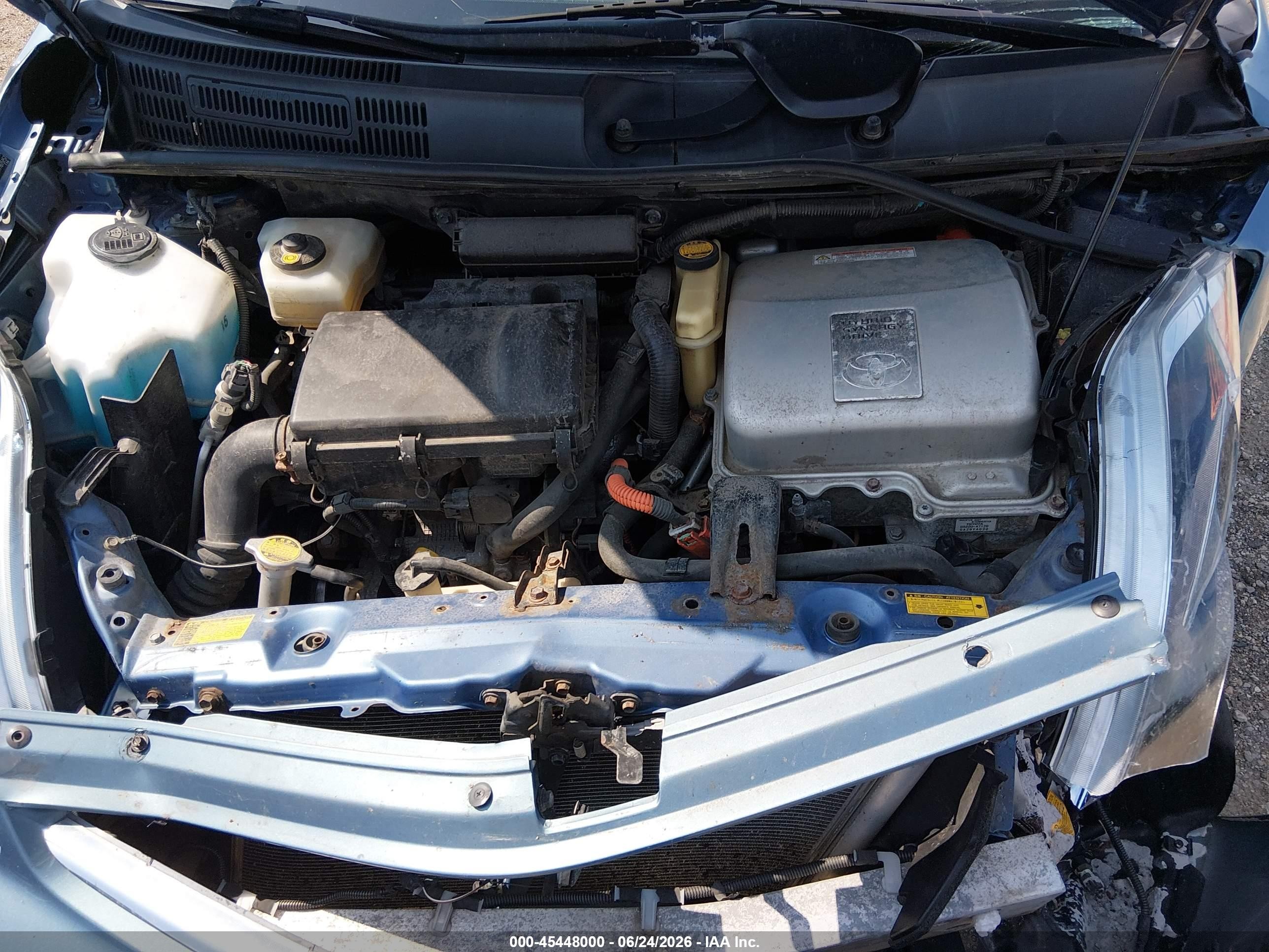 2007 Toyota Prius Blue vin: JTDKB20U177615157