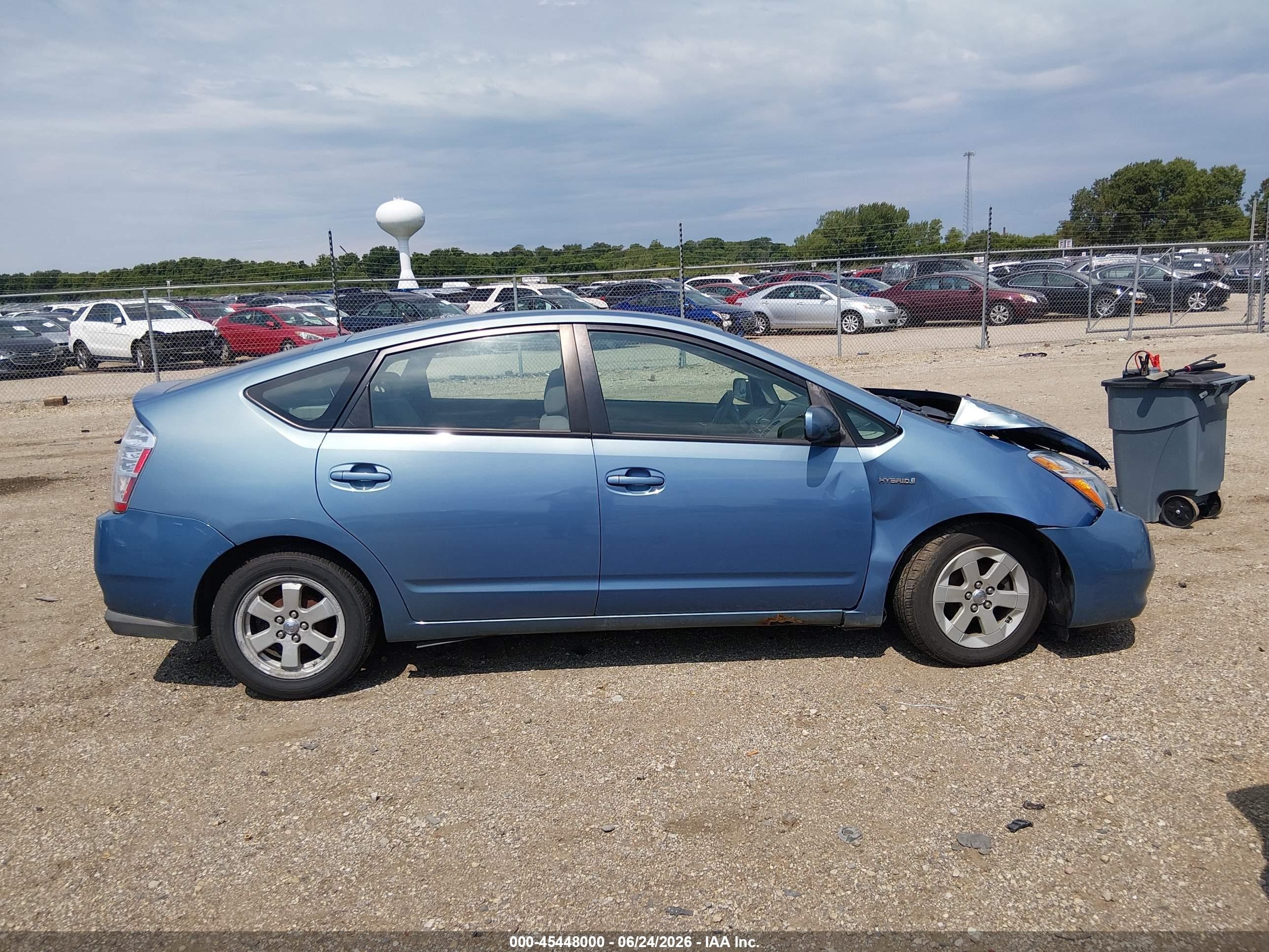 2007 Toyota Prius Blue vin: JTDKB20U177615157