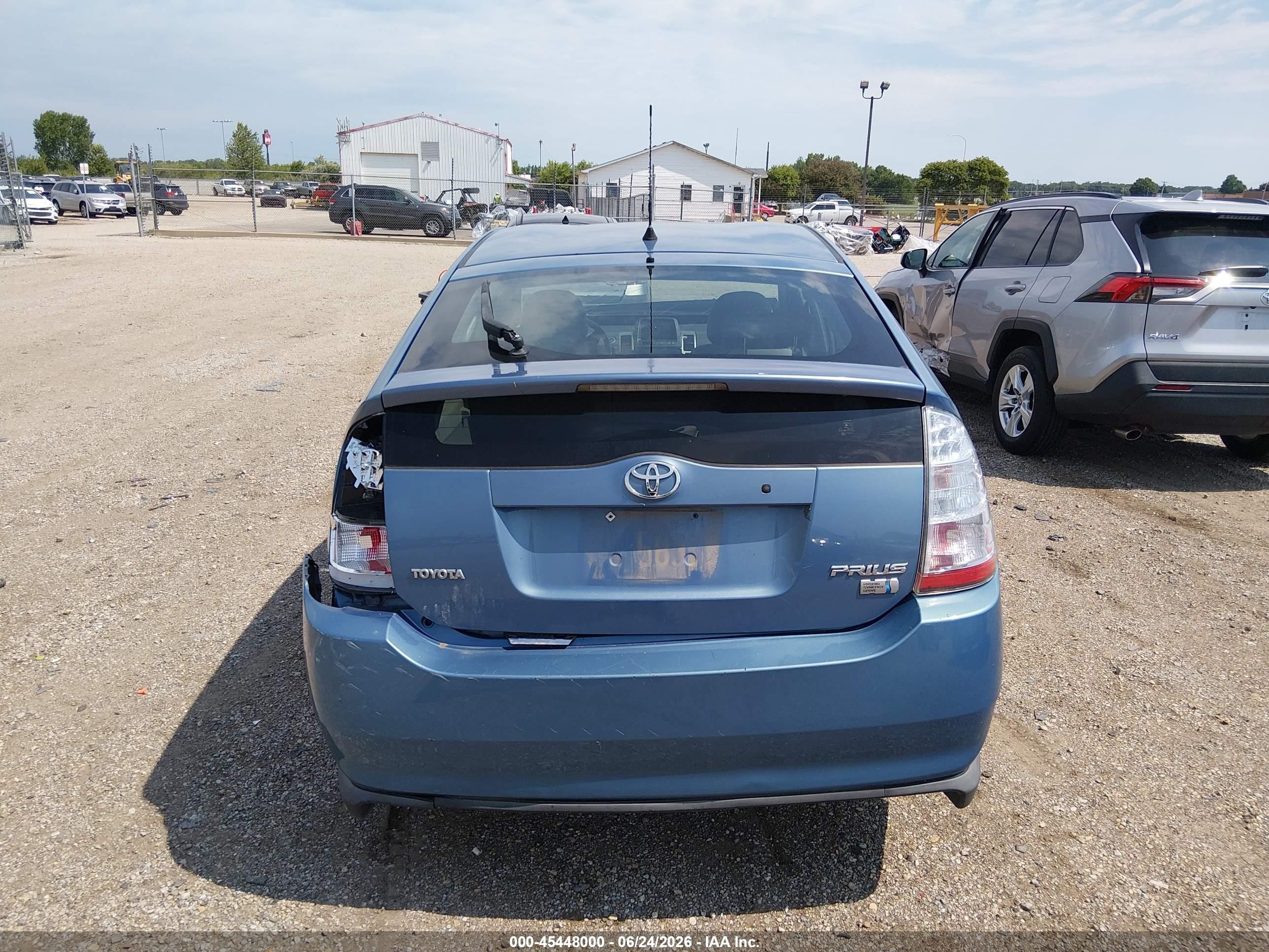 2007 Toyota Prius Blue vin: JTDKB20U177615157
